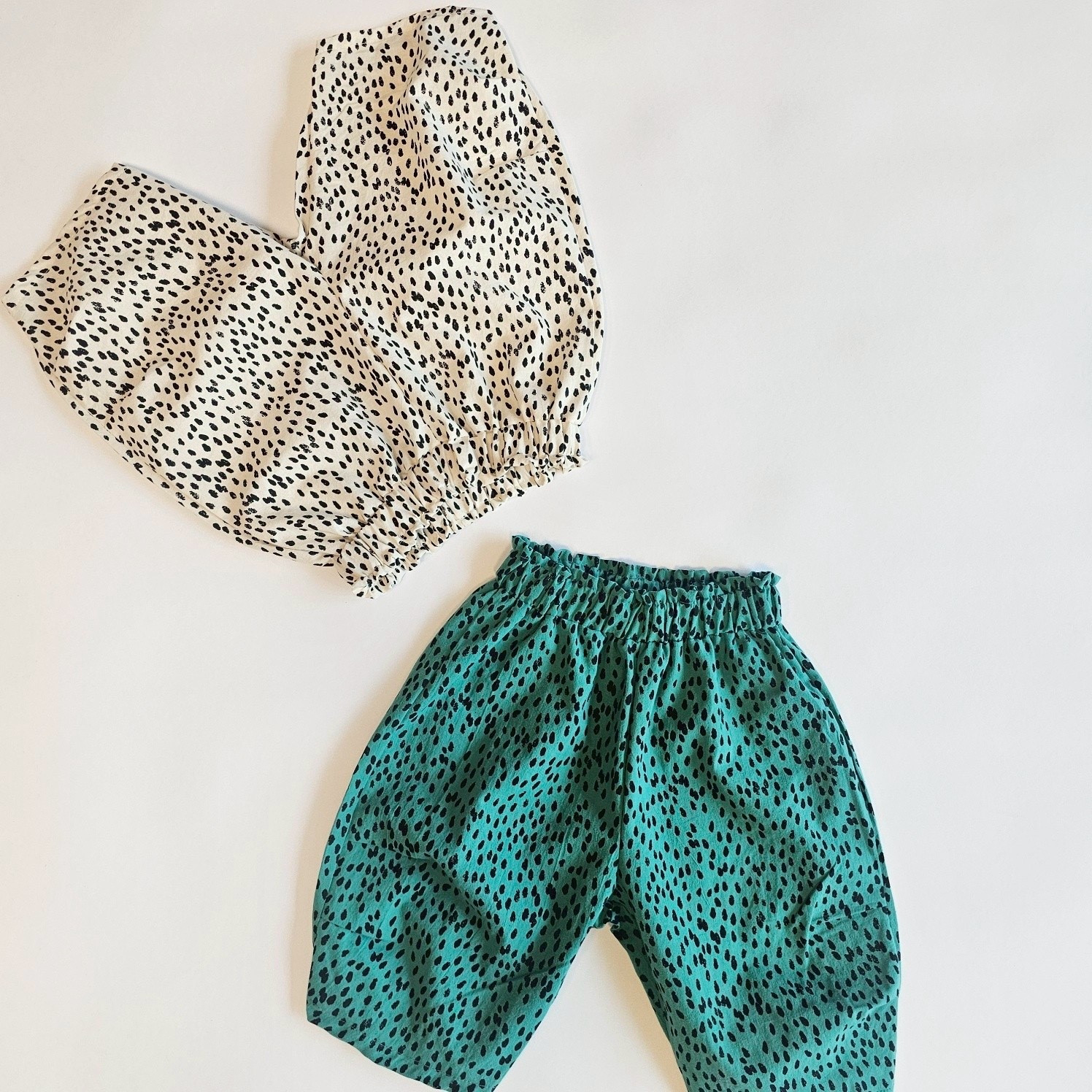 豹紋高腰五分褲