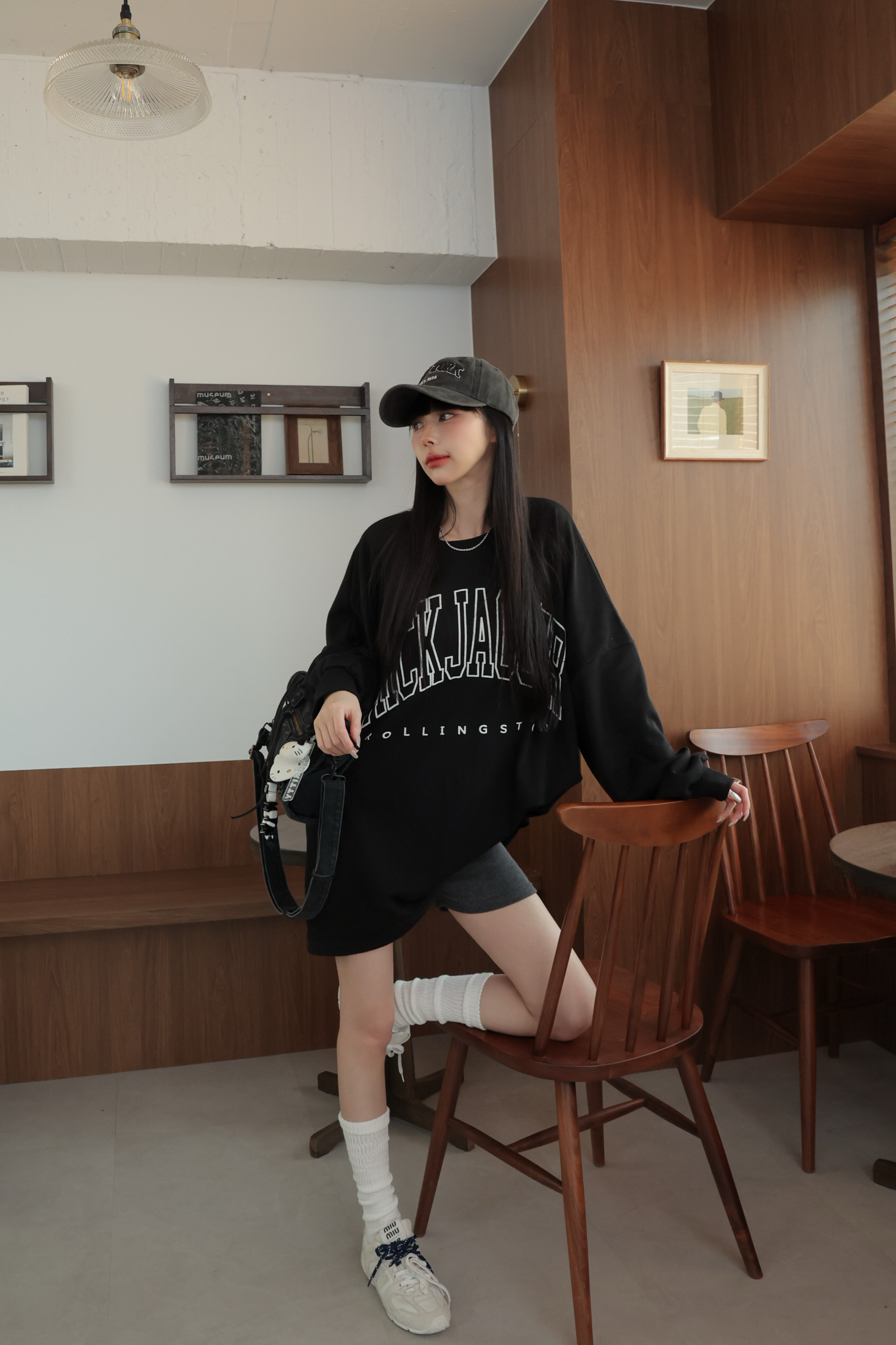 百搭綁帶三分褲 HA04