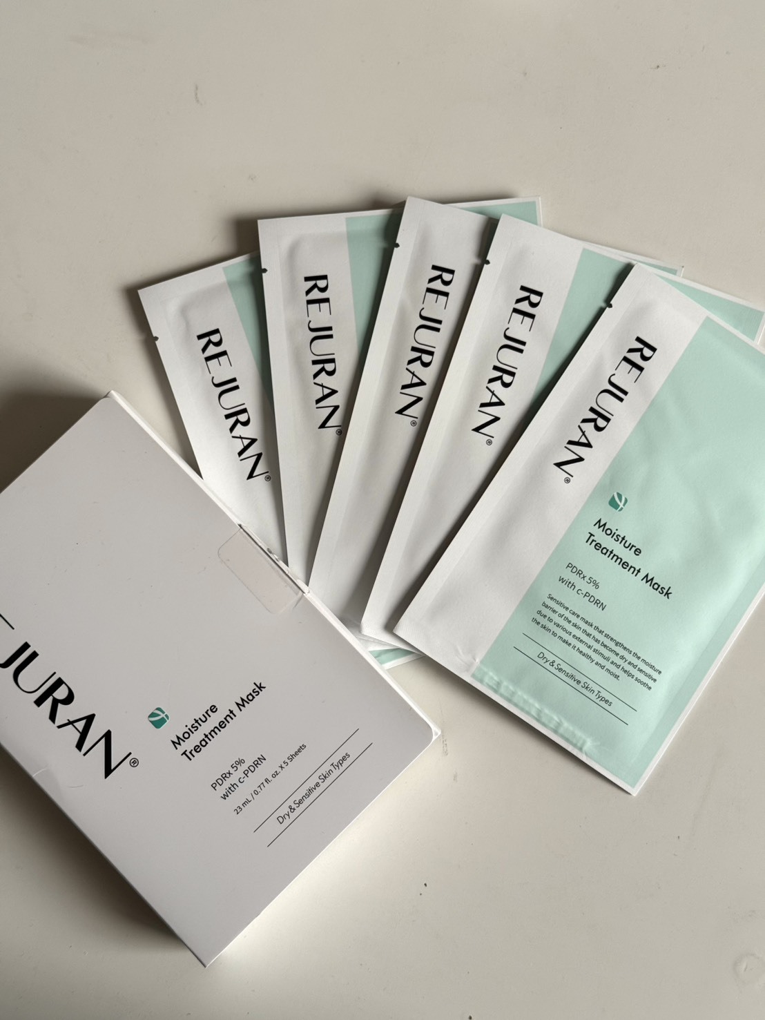 真D好用!! 麗珠蘭 Rejuran PDRN 5%超水光 深層保濕 再生修復面膜 一盒五片 頂級面膜