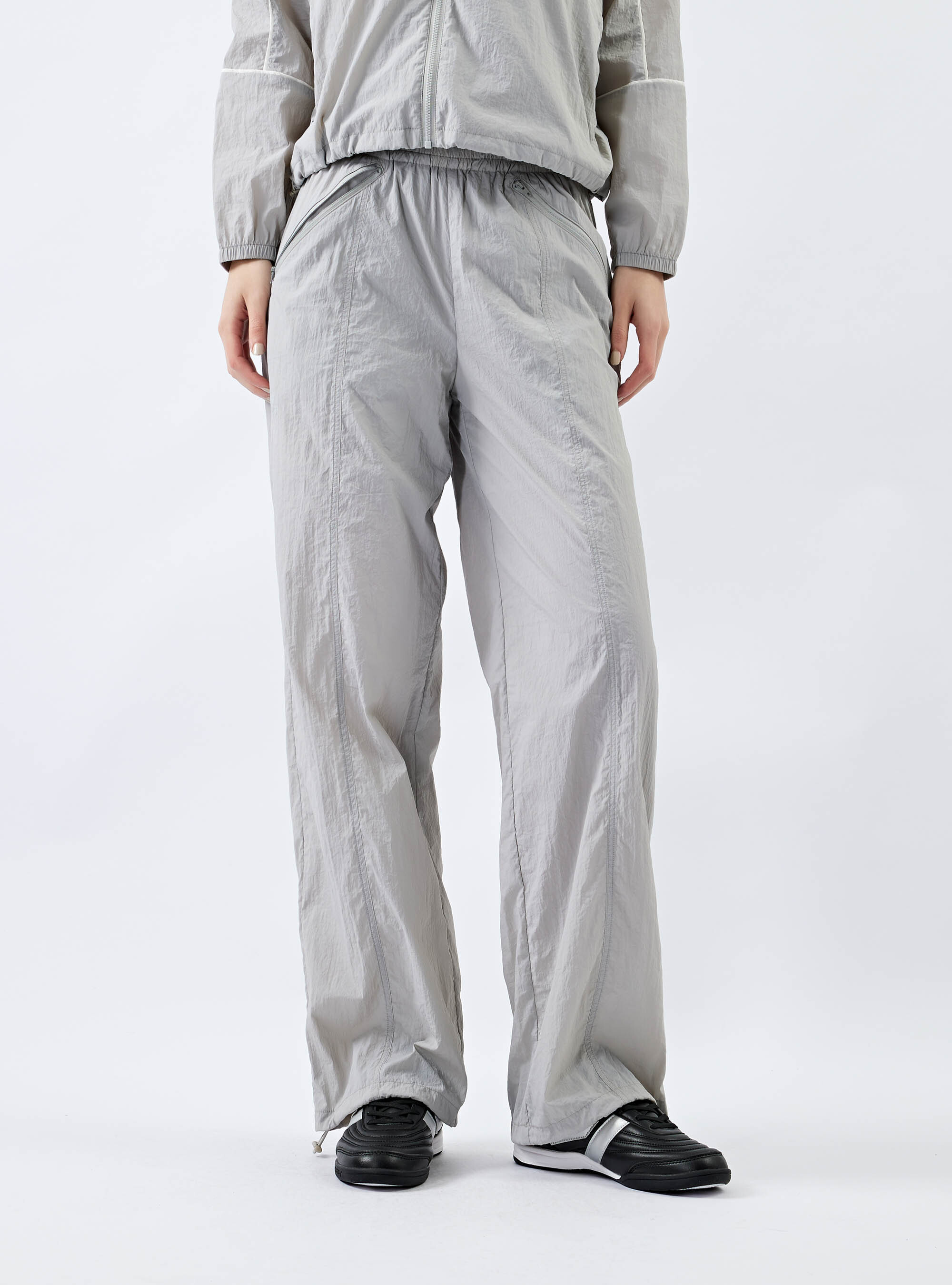 女款 抽繩防潑水抗UV運動長褲