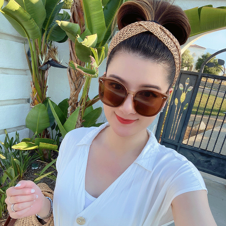 圓框貓眼太陽眼鏡