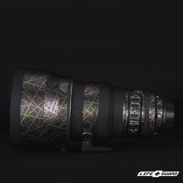 LIFE+GUARD Nikon AF-S 200mm F2 G ED VR 專用鏡頭貼膜｜質感設計｜交織金