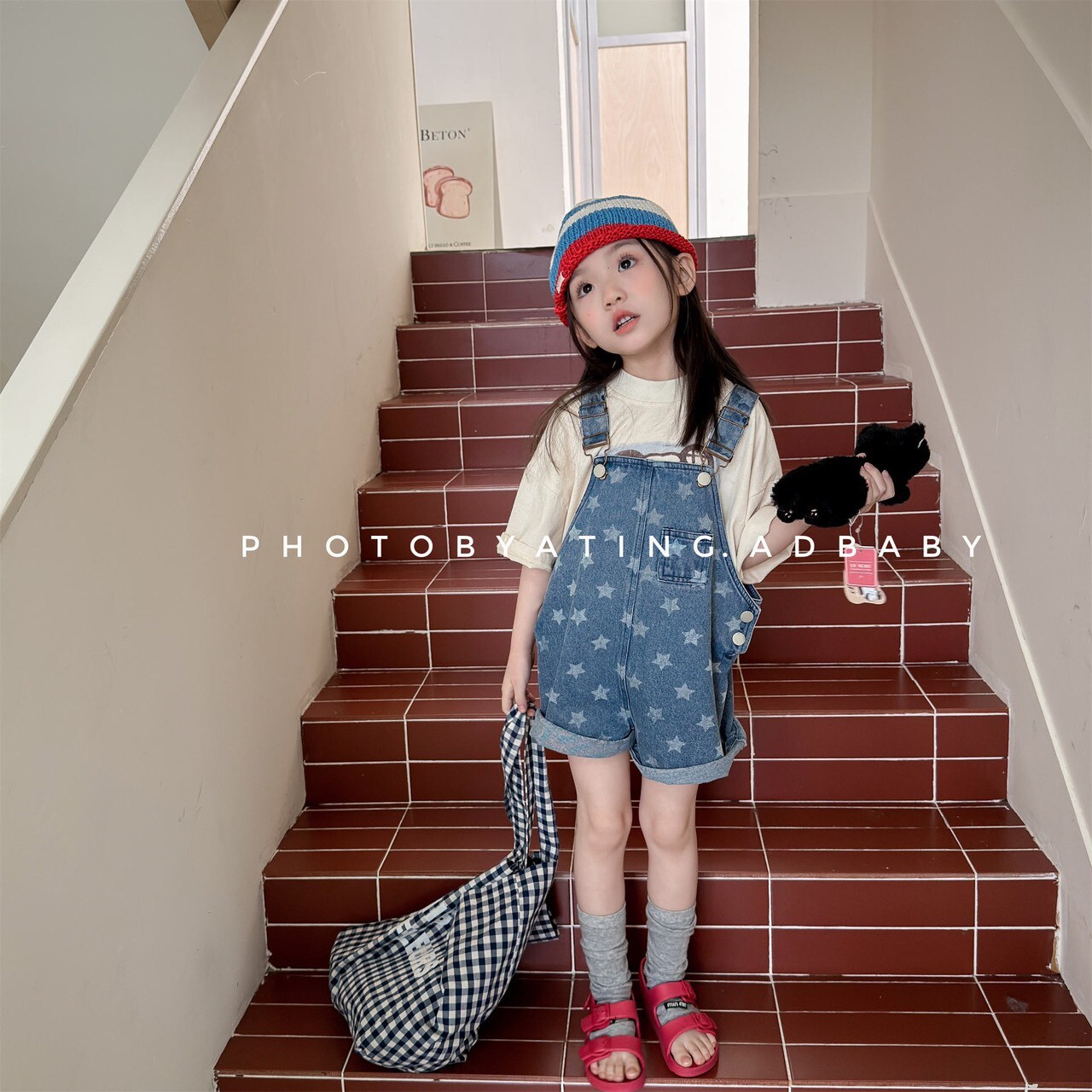 夏季來點點星星點綴吊帶褲ꕀꕀꕀ