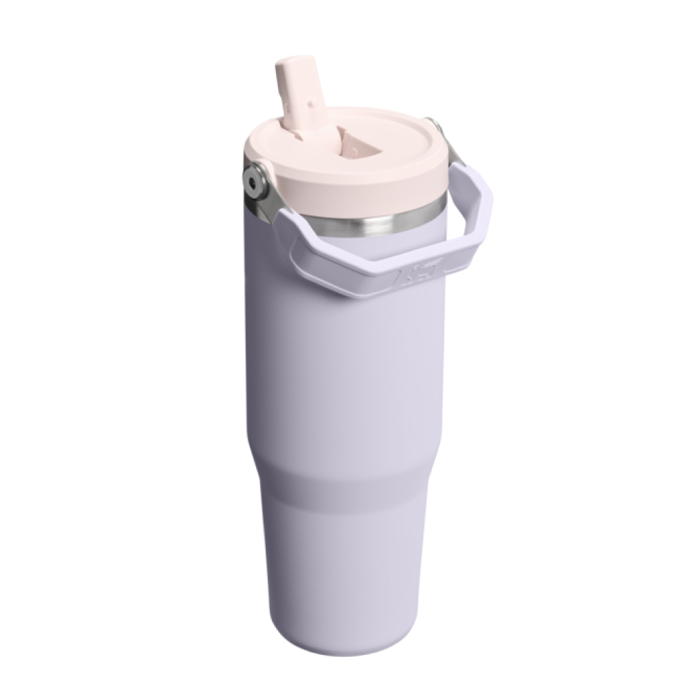 STANLEY 經典系列 IceFlow 手提吸管杯2.0 0.88L / 柔霧紫