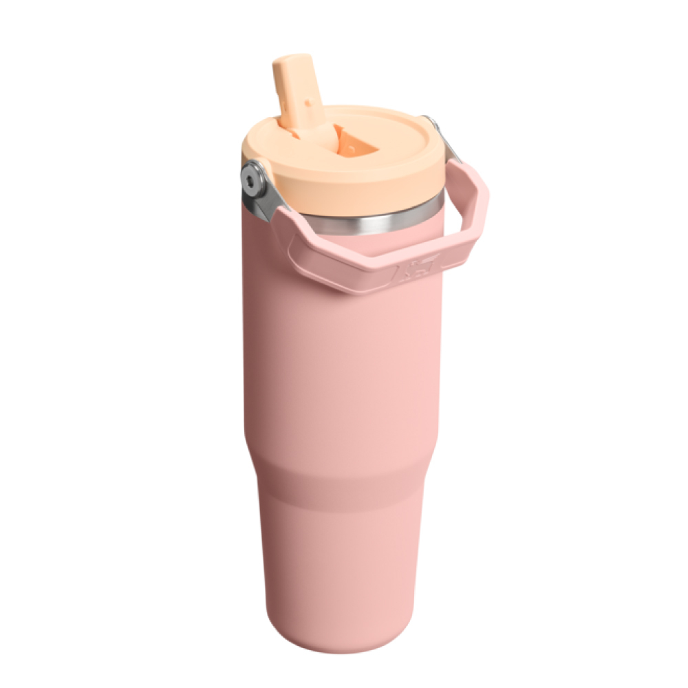 STANLEY 經典系列 IceFlow 手提吸管杯2.0 0.88L /  蜜桃粉