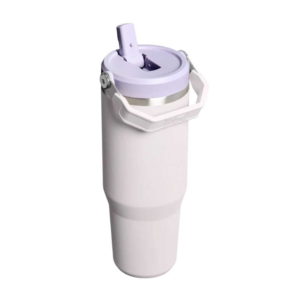 STANLEY 經典系列 IceFlow 手提吸管杯2.0 0.88L / 米杏紫