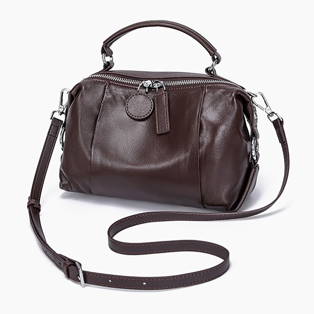 包包 真皮包包 女生包包 側背包 單肩包 牛皮包包 波士頓包包 復古歐美包 通勤包 小方包 大容量包包 百搭 276