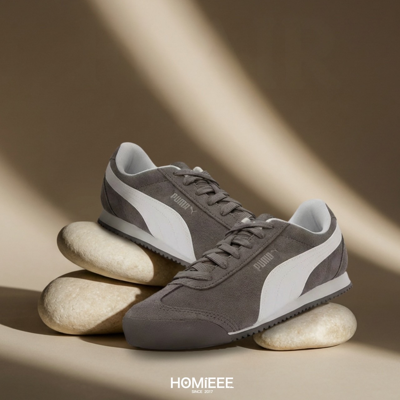 Puma Turino SD 復古 德訓鞋 休閒鞋 灰褐色 [406754-01]