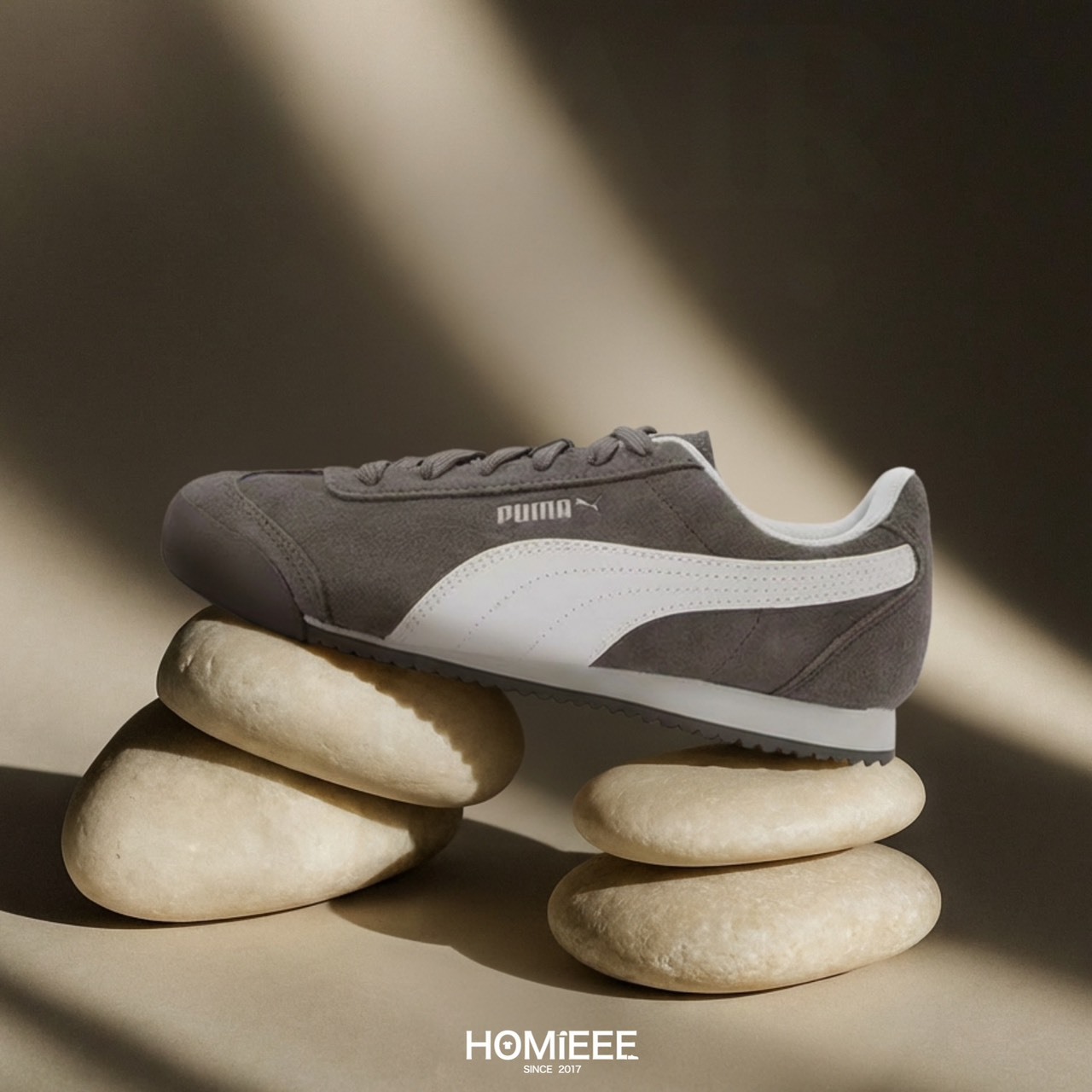 Puma Turino SD 復古 德訓鞋 休閒鞋 灰褐色 [406754-01]