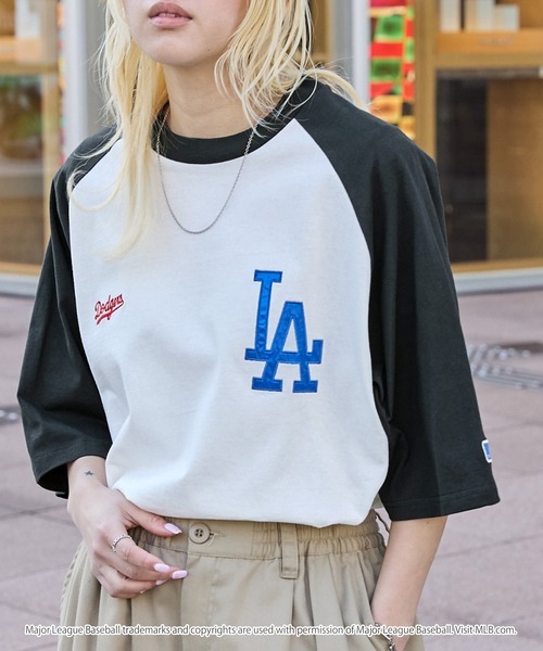 日本🇯🇵連線 MONO-MART x MLB 刺繡拼接短袖T恤 隊徽 寬鬆 落肩 oversized 短袖 T恤 6款(任買兩件711免運)/預購