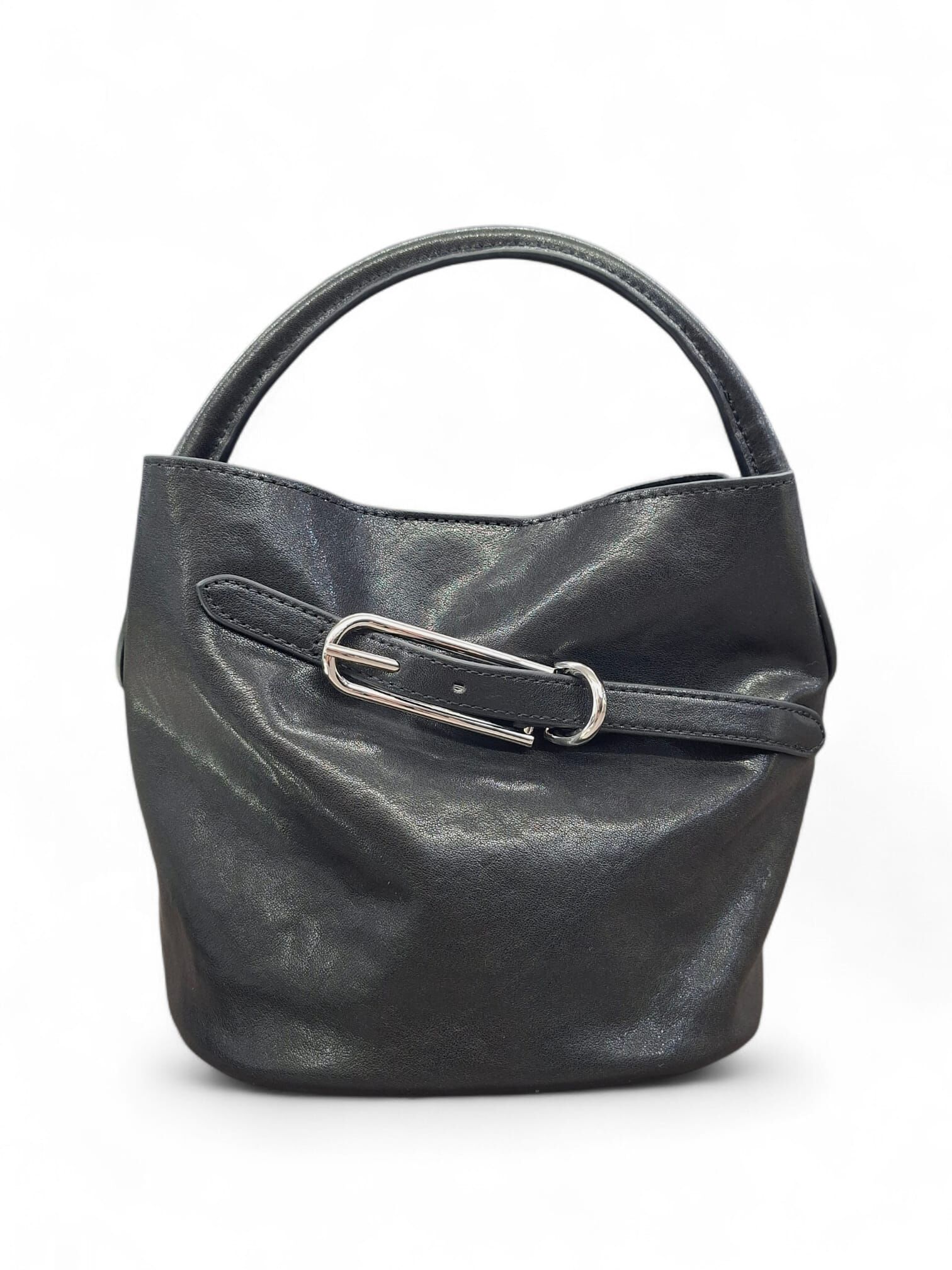 裝飾長皮帶扣水桶包（預購產品）