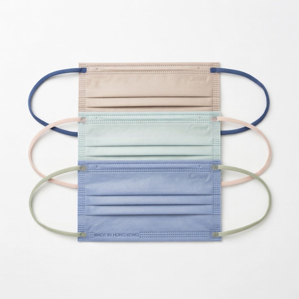 香港製 - Canuxi Fika 高透氣成人3色口罩 ASTM Level 3 (30片獨立包裝)