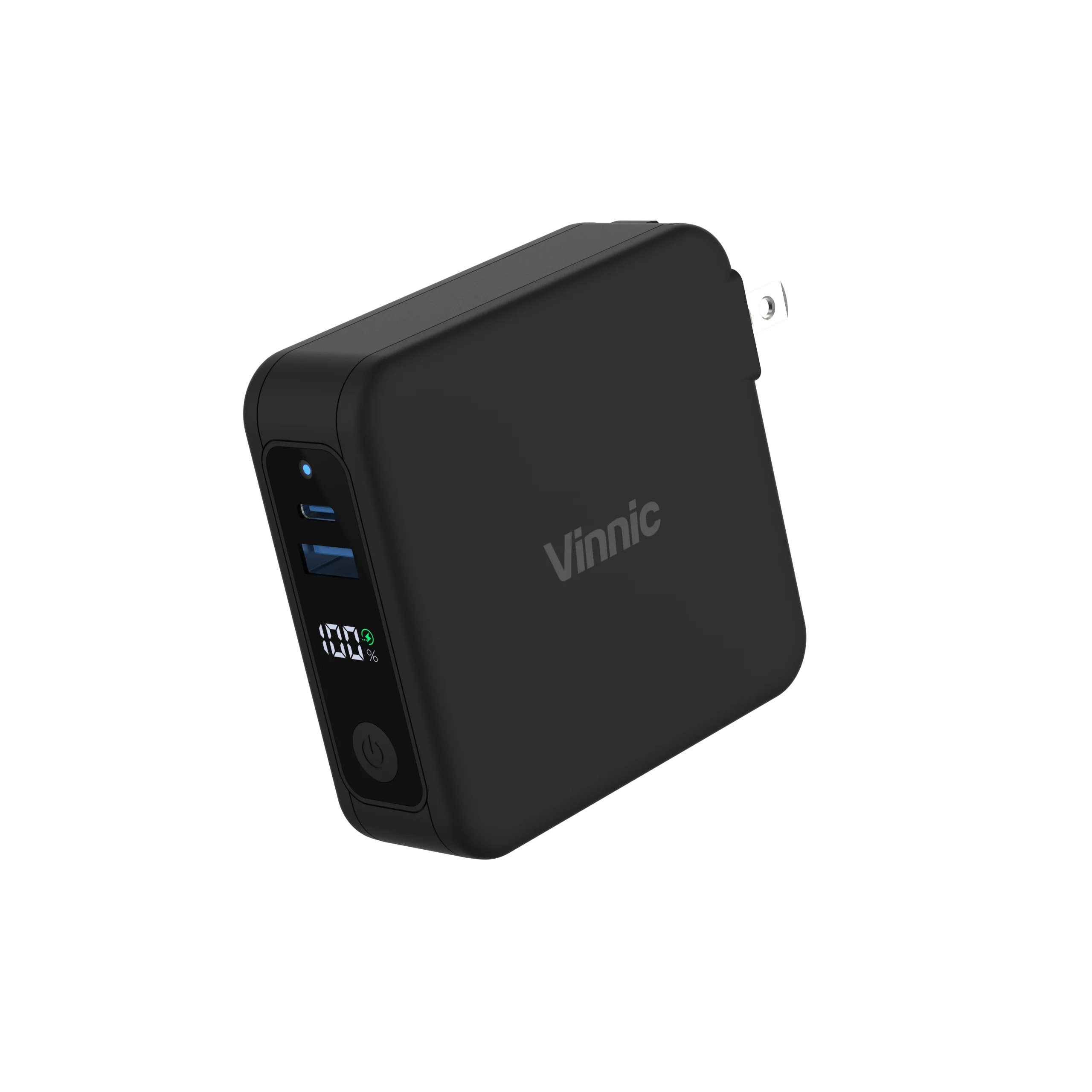 Vinnic PANGPOCHE 3合1 多功能10,000mAh磁吸充電器+旅行轉插 VPPB-TR10G1-BK