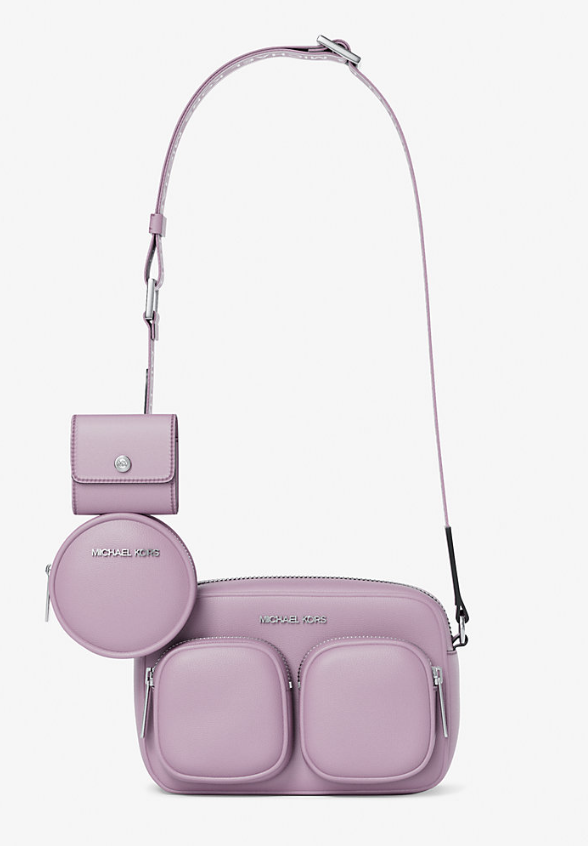 [S] MICHAEL KORS QUARTZ 35S5STTC2L JET SET ITEM LEATHER MDPKT XBODY W ATTCH, 199125041477 (SMK1411)