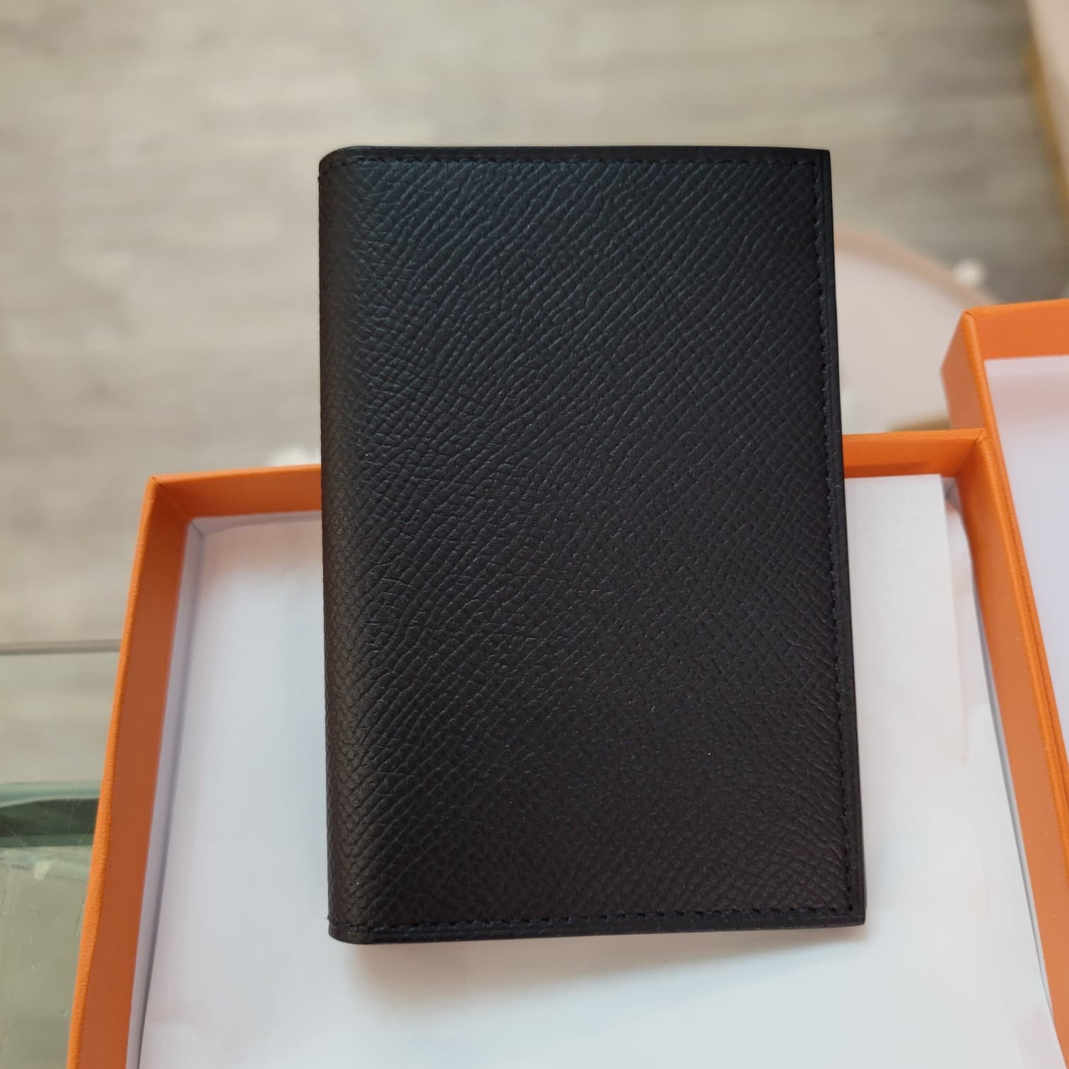 Hermes 對摺卡包 MC² Euclide  card holder黑