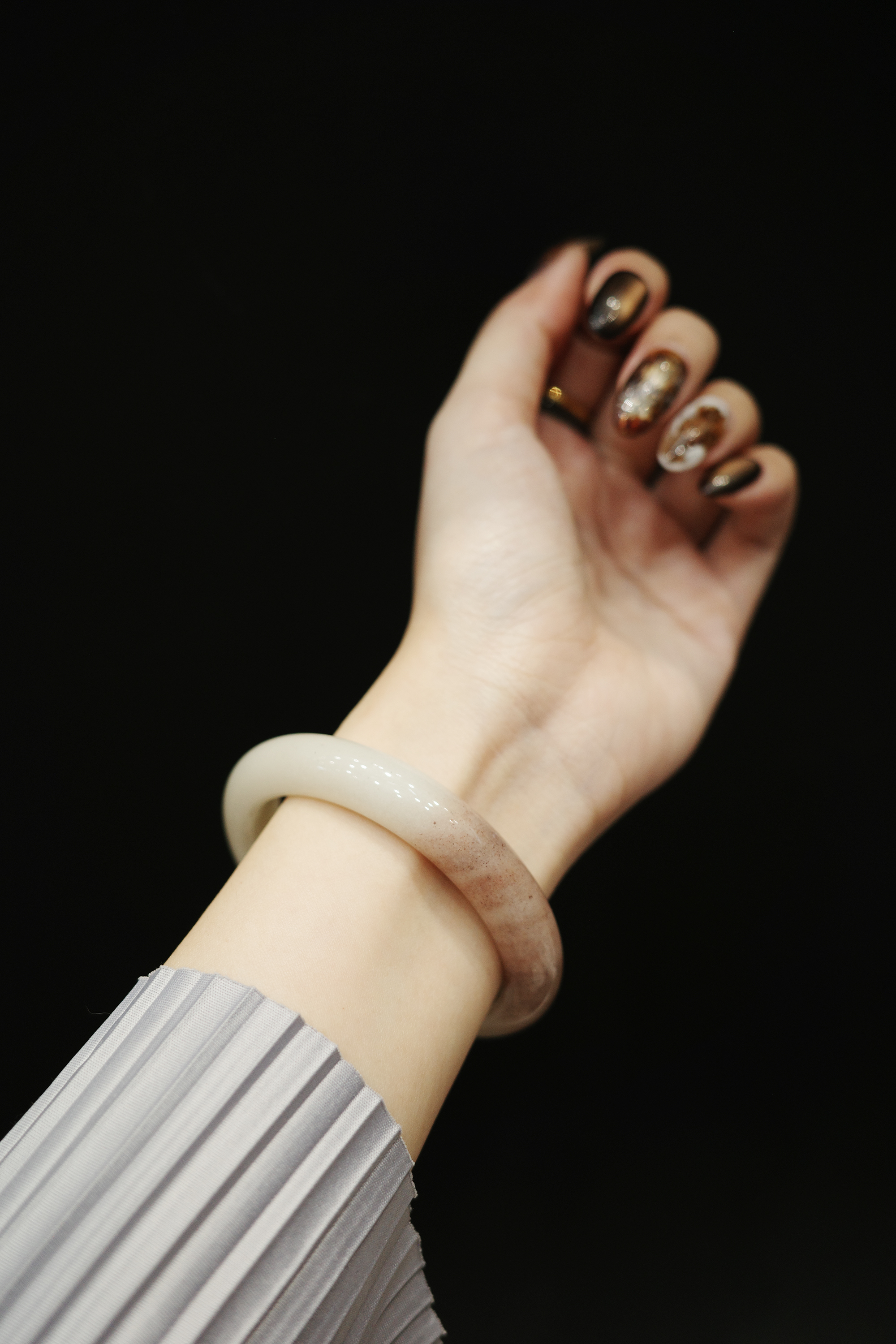 蜜桃嗨啾 ｜糖色阿拉善瑪瑙｜56圈口