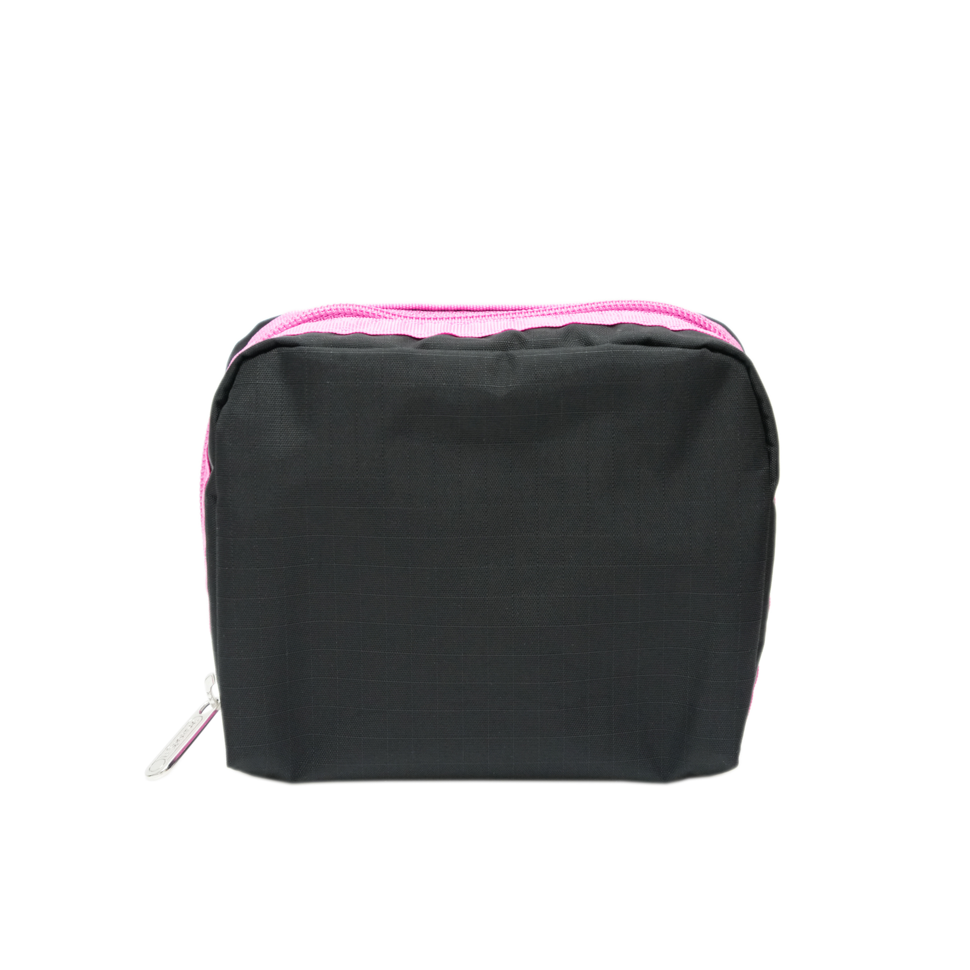 方形化妝袋 (RECYCLED BLACK W/PINK)