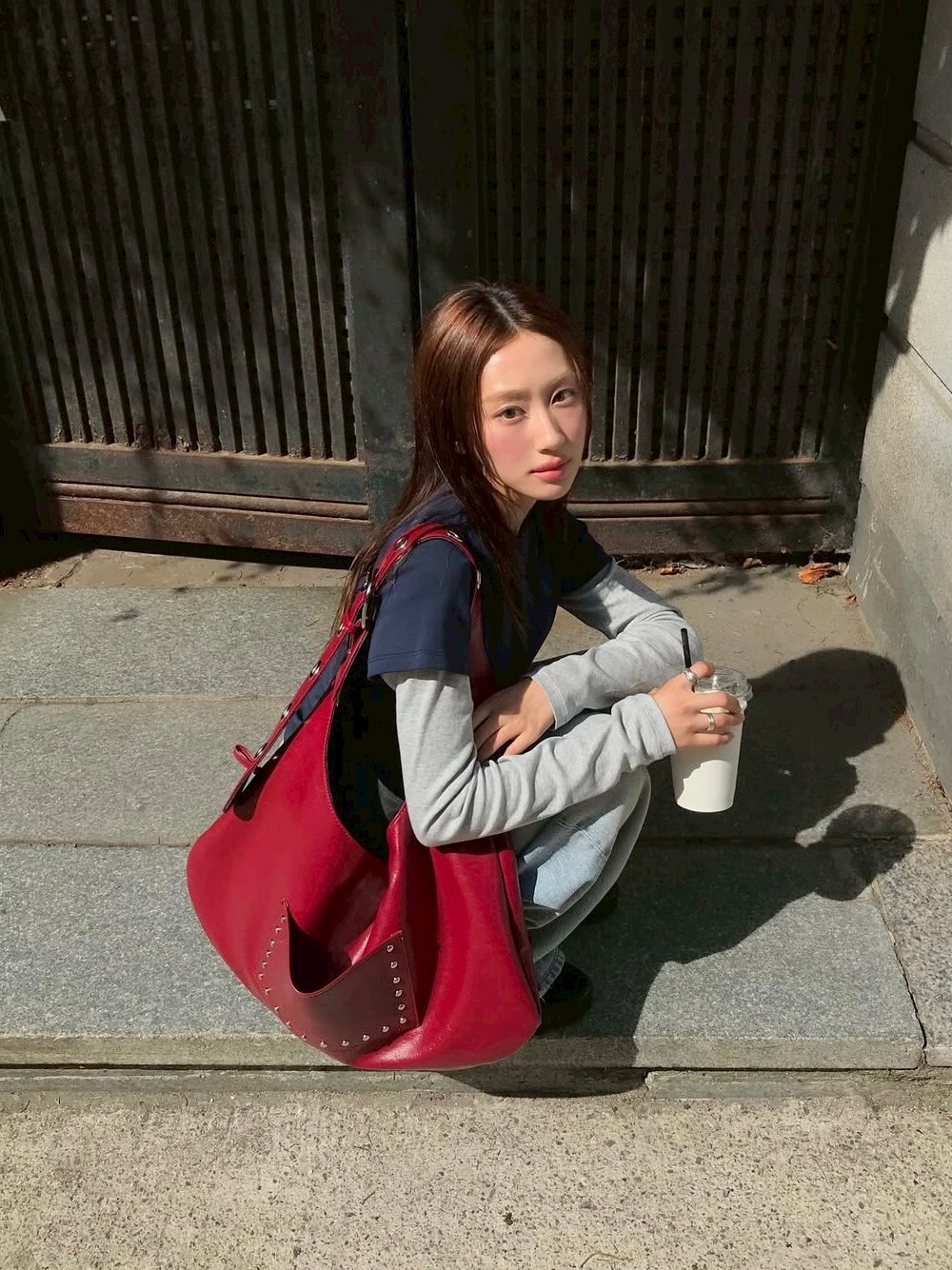 <一顆都不留啦🔥>LETERIE 鉚釘黑豹紋雙面單肩包 三色
