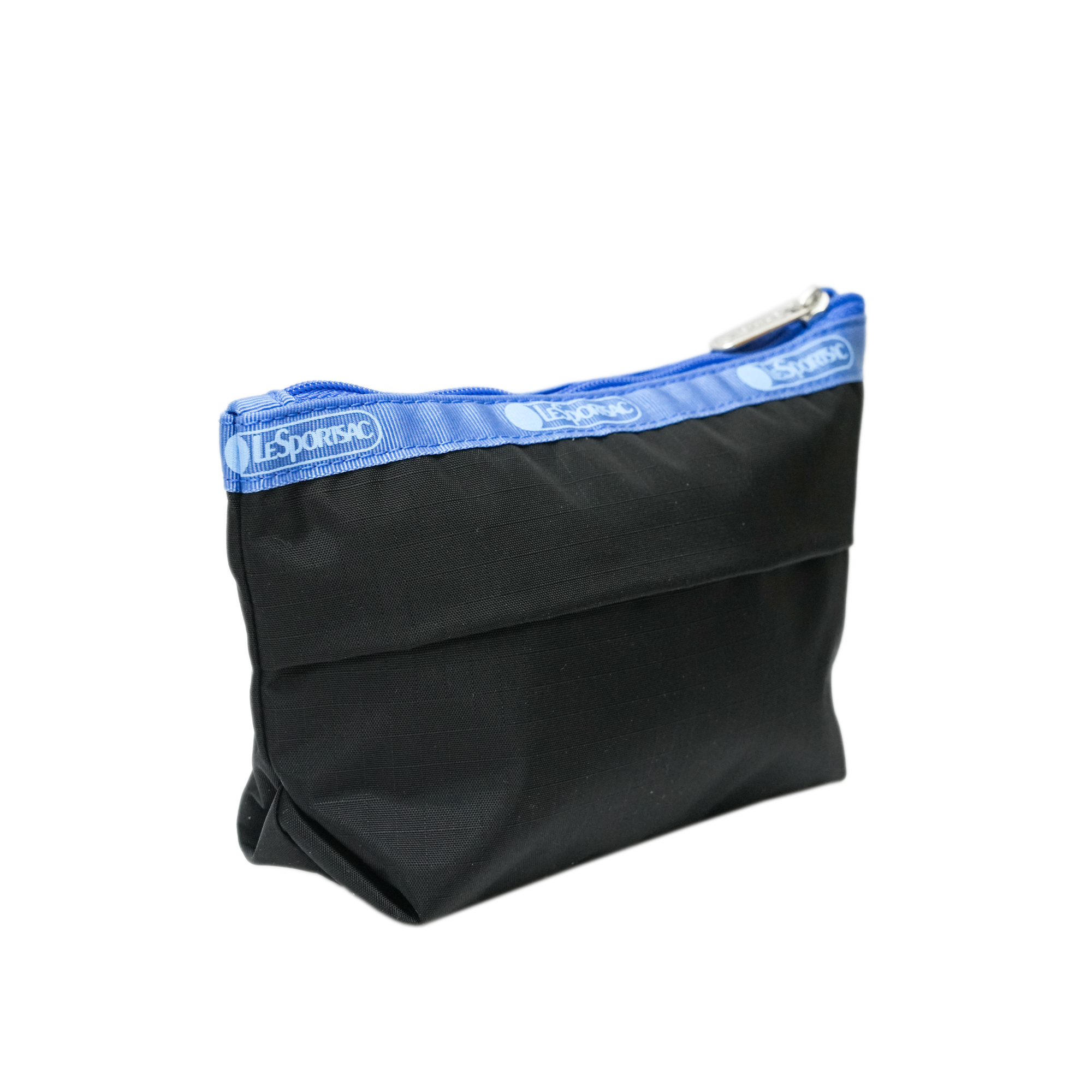 小梯形化妝包 (RECYCLED BLACK W/BLUE)