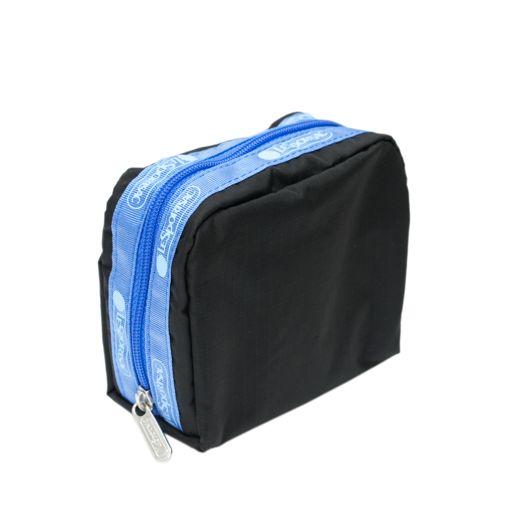 方形化妝袋 (RECYCLED BLACK W/BLUE)