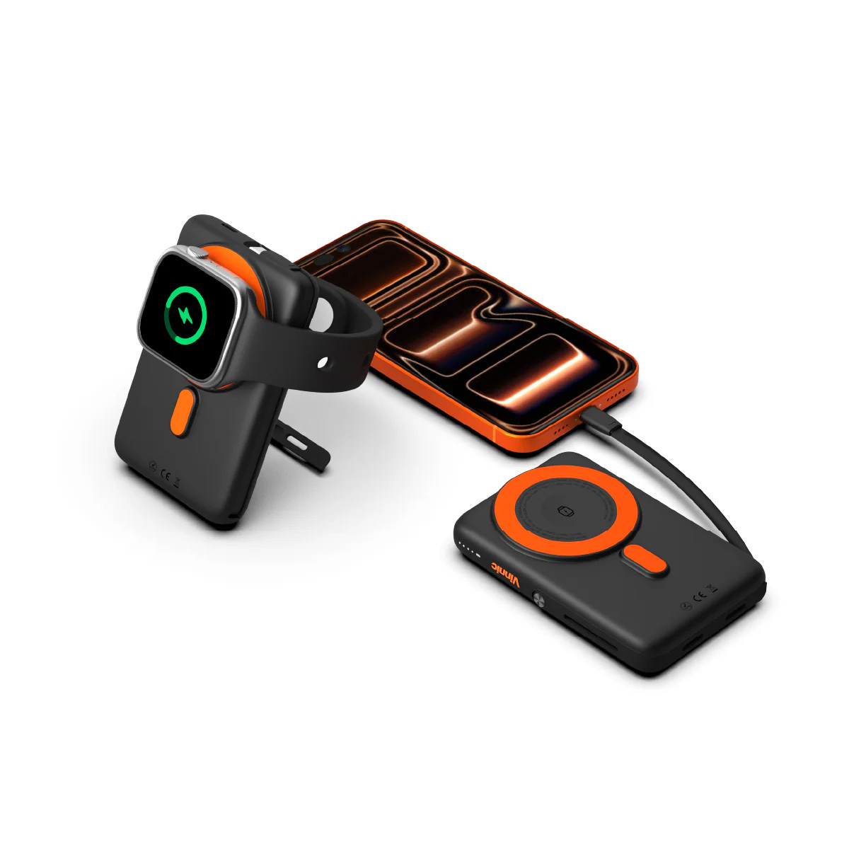 Vinnic Mount Chester 10000mAh 6合1 磁吸無線行動電源 VPPB-CMS10G1-BK