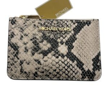 [S] MICHAEL KORS NATURAL 35F5GTVP1G JET SET TRAVEL SM TZ COINPOUCH W ID, 197853806986 (SMK1394)