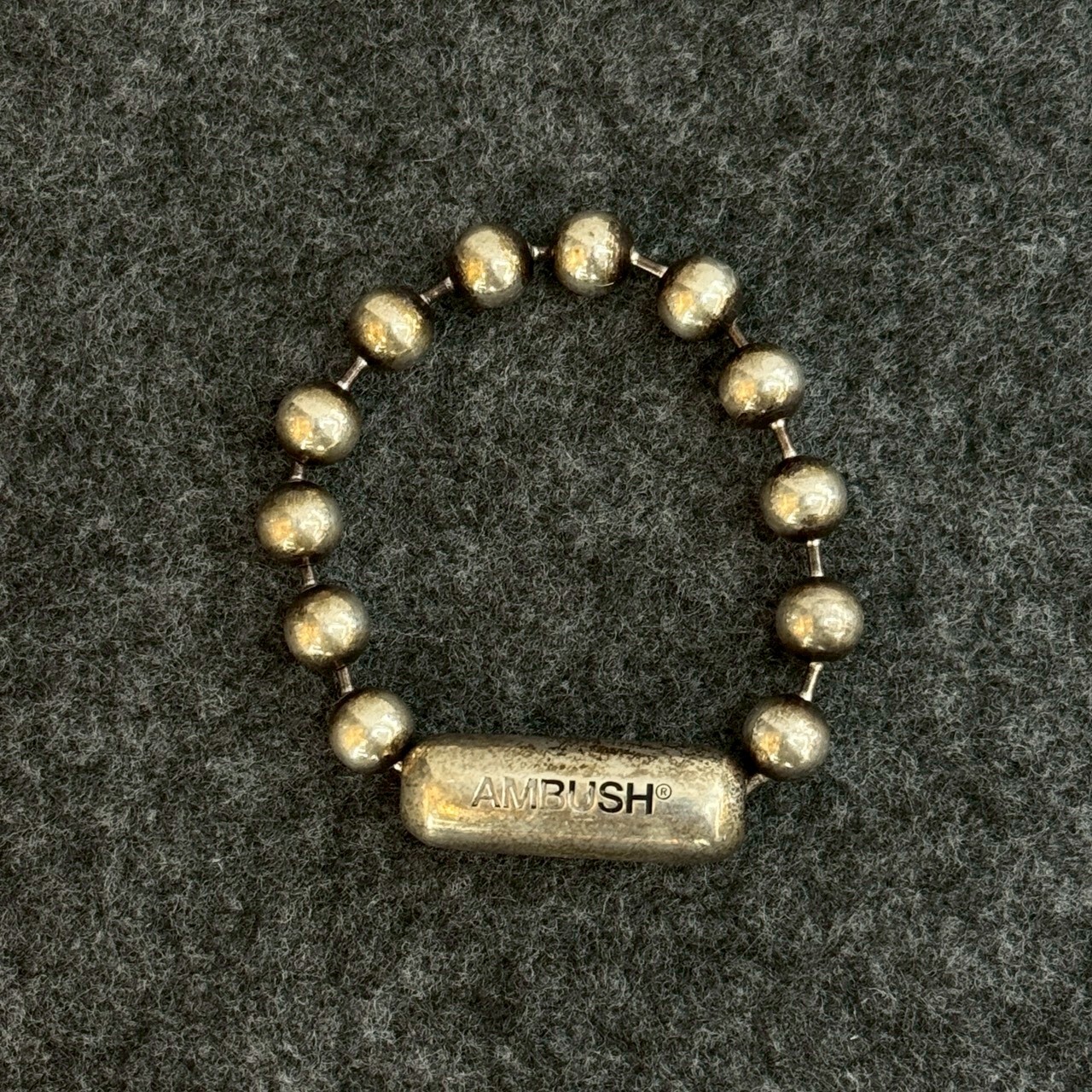 AMBUSH Ball Chain Bracelet Silver