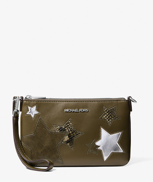 [S] MICHAEL KORS OLIVE 35FSTVW5L JET SET TRAVEL SM CONV POUCH WRISTLET, 197853812697 (SMK1385)
