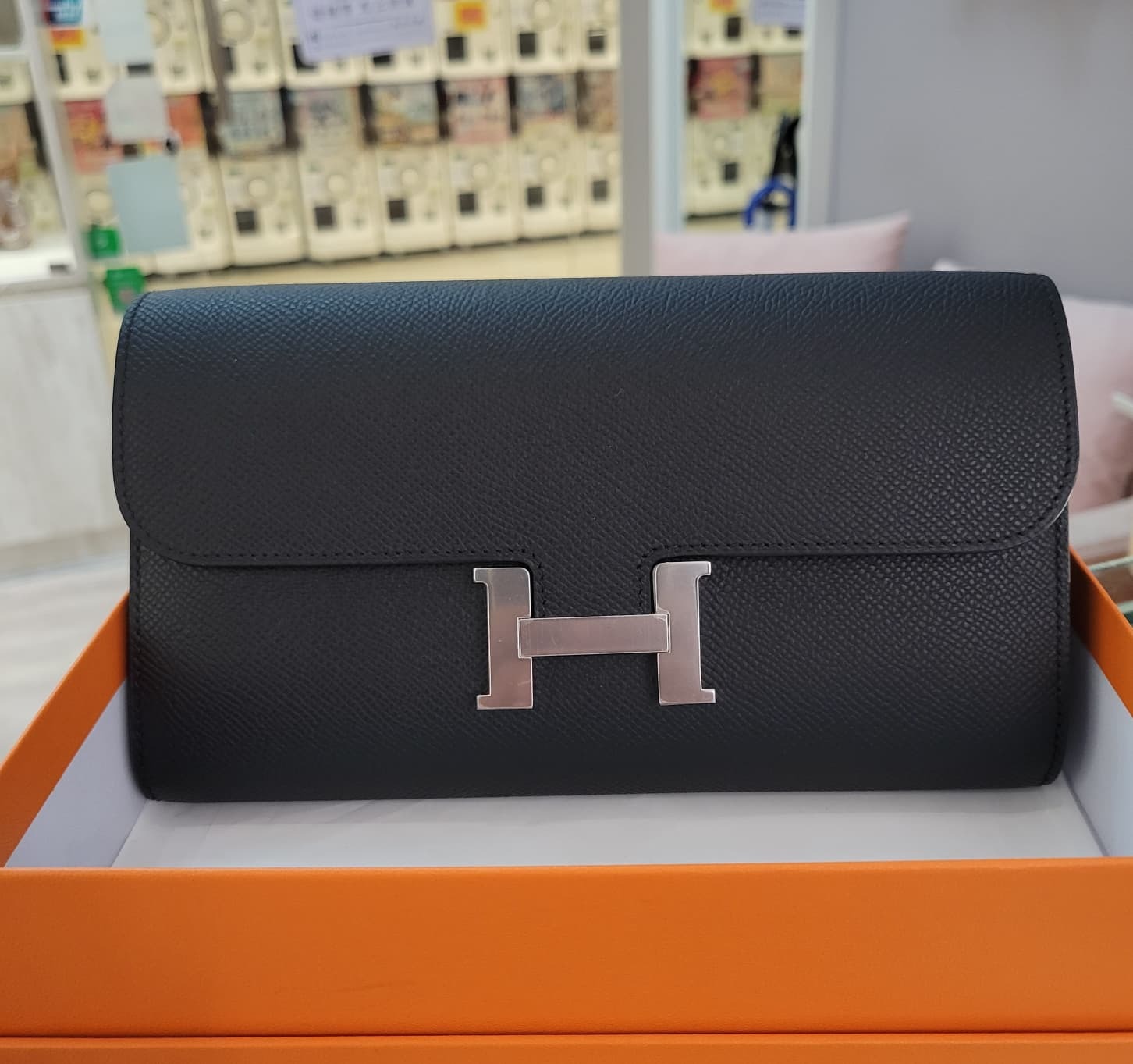 HERMES CONSTANCE TO GO NOIR CK 黑銀