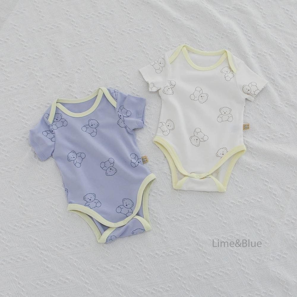 Lime&Blue Bear Suit