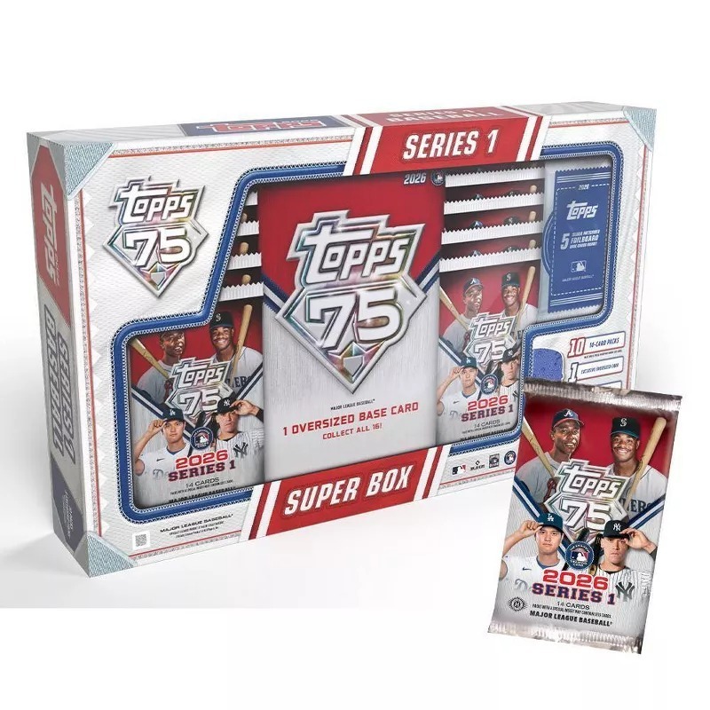 MLB球員卡 2026-27 Topps Series 1 Baseball - Super Box 完整盒出售 封膜未拆 通路獨家 全新