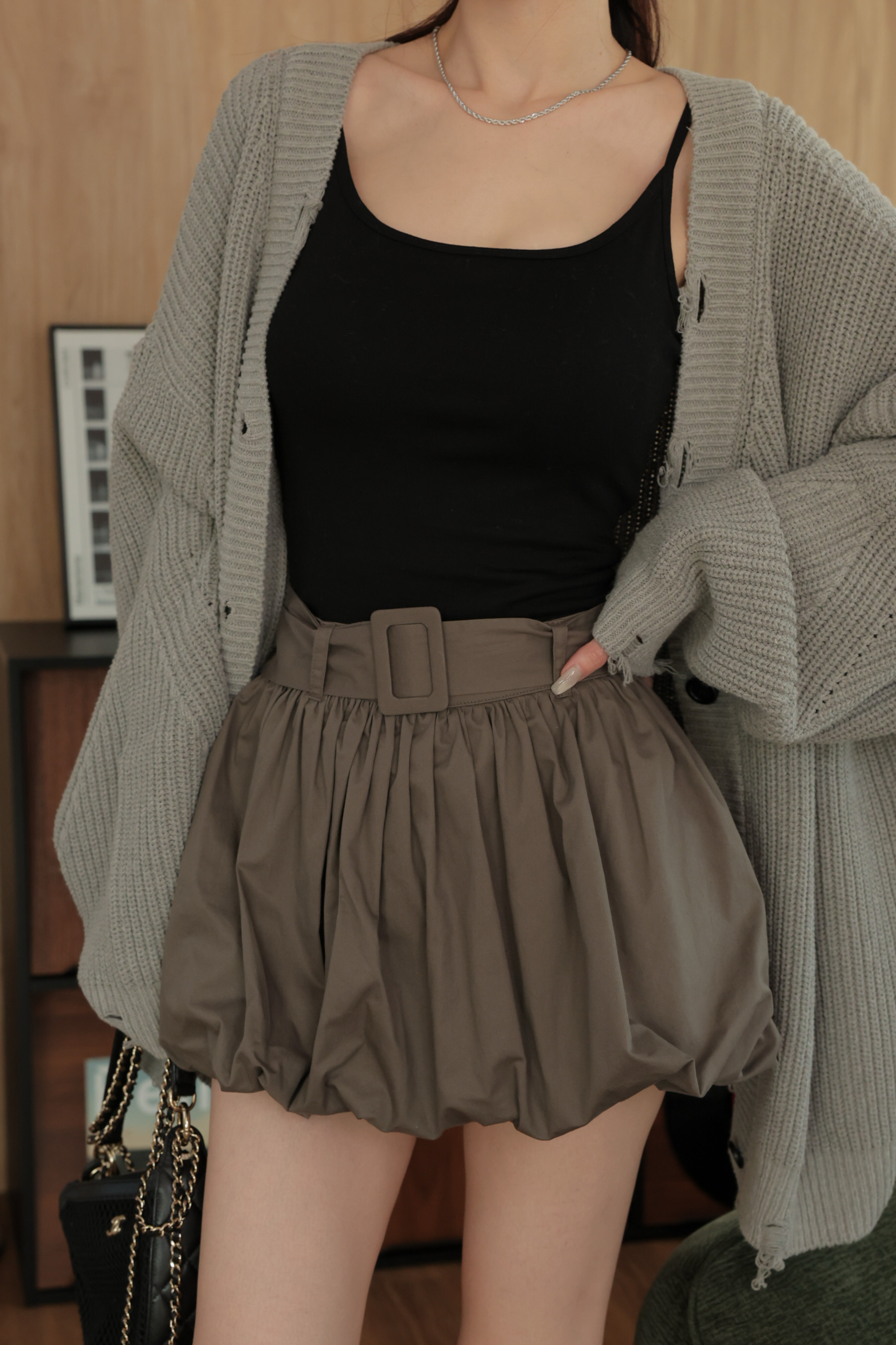 （現貨）附腰帶澎澎褲裙 HA30