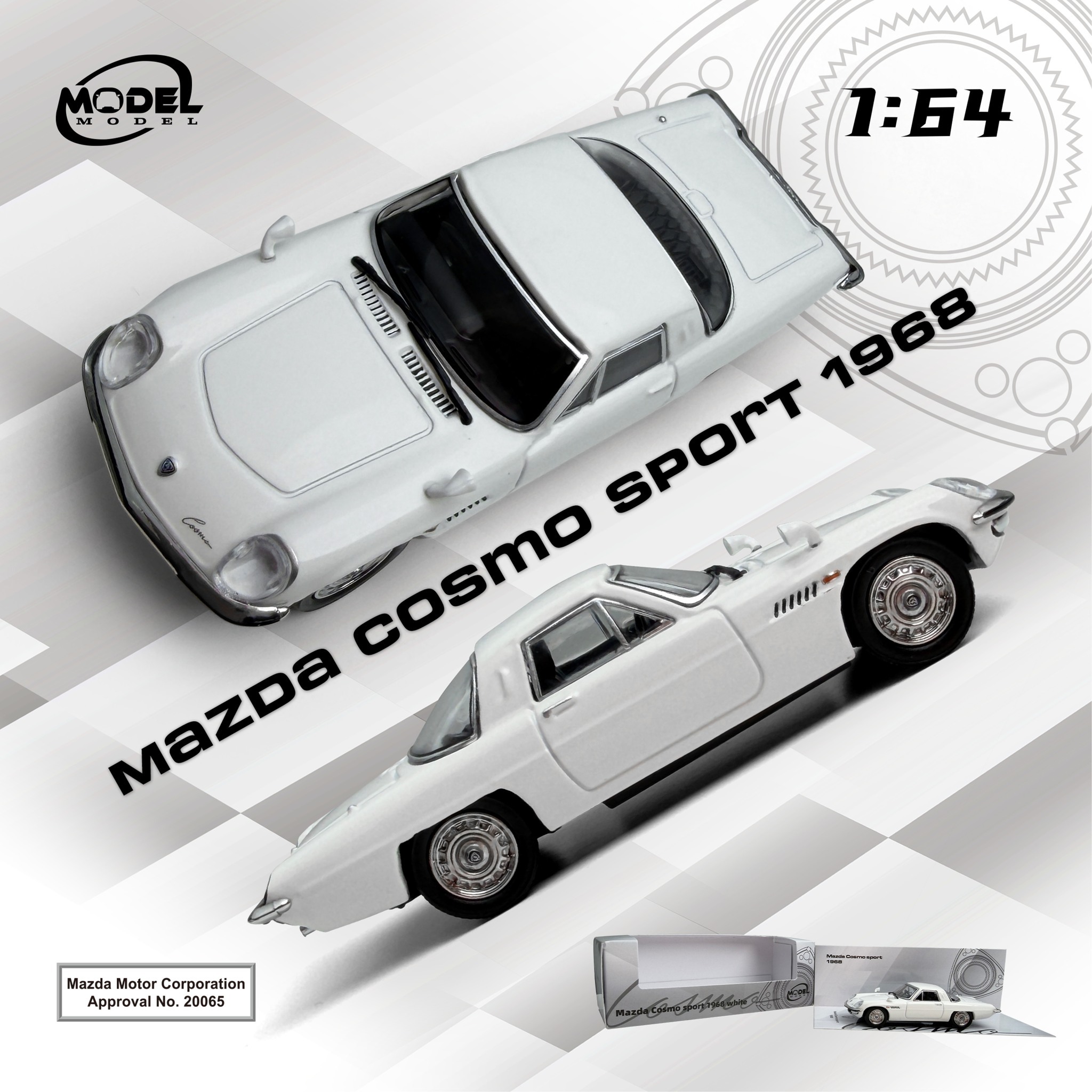 預訂:1/64 Model Model Mazda Cosmo sport 1968 (MM64-MCS-002)