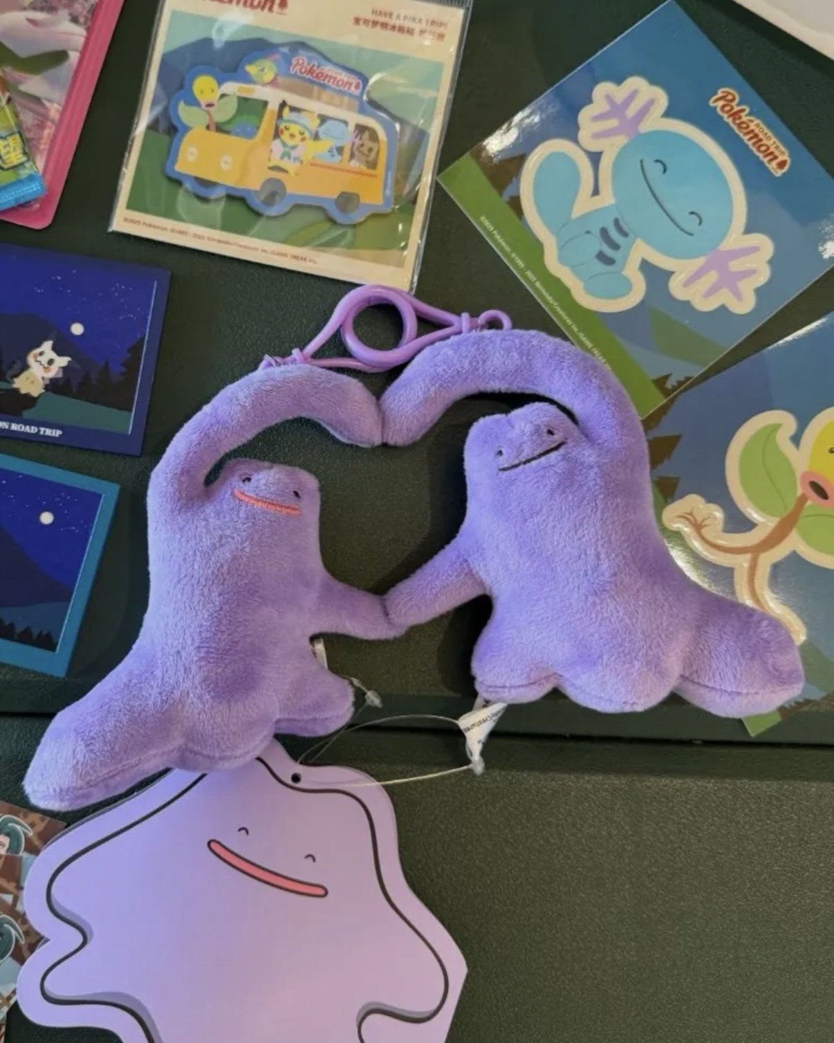 POKEMON 寶可夢 磁吸百變怪 愛心 吊飾 鑰匙圈