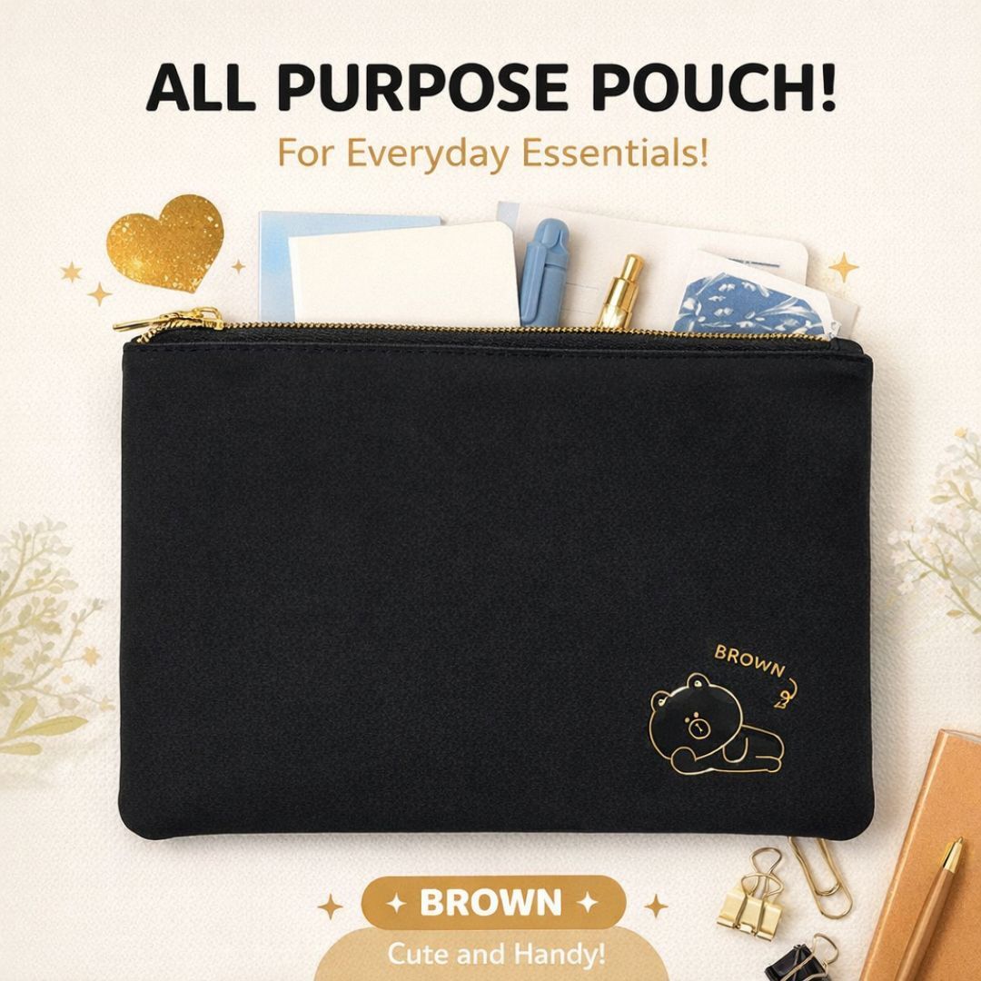 LINE FRIENDS - 多用化妝袋/萬用袋(L)