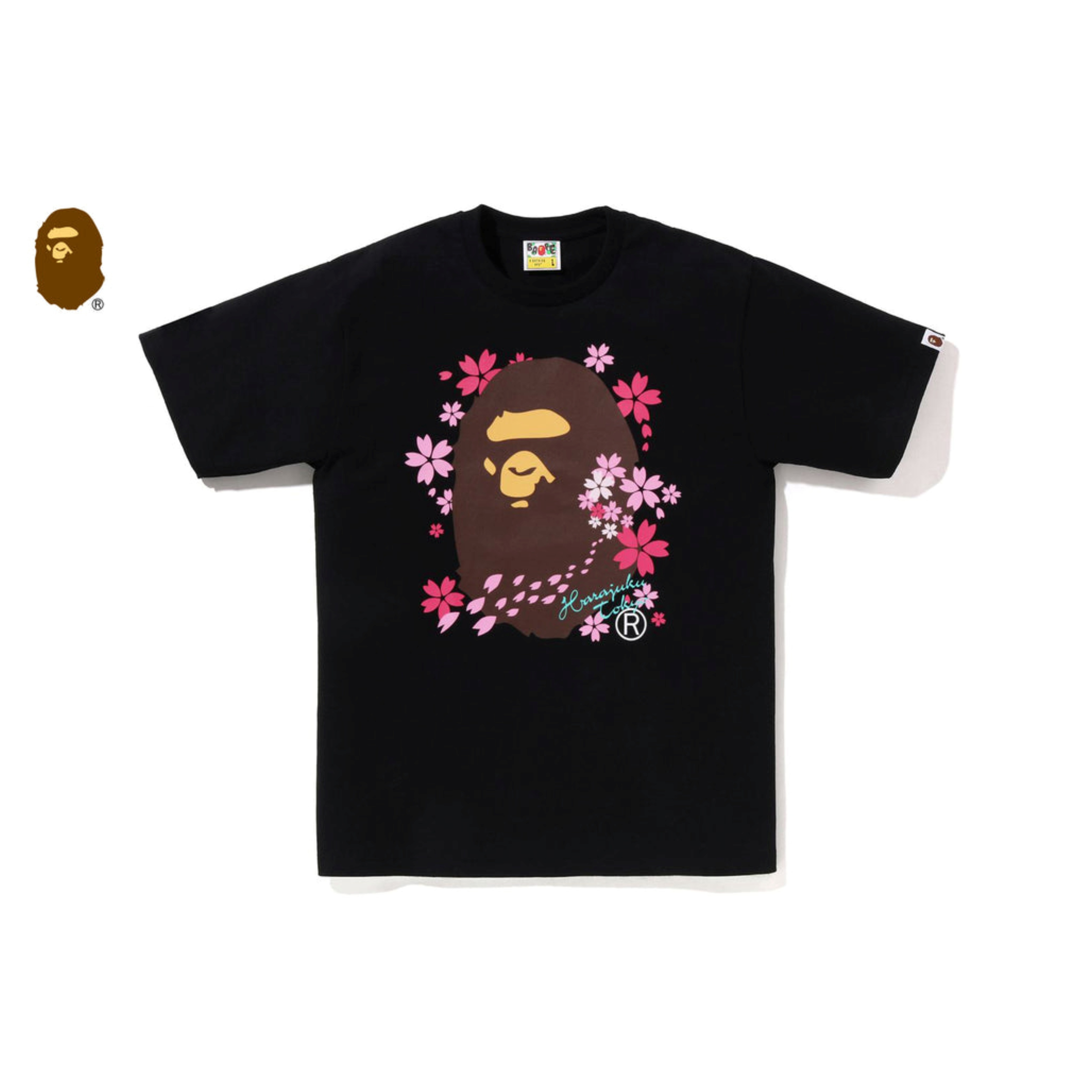 2026SS A BATHING APE BAPE SAKURA APE HEAD TEE 櫻花 櫻吹雪 大頭 短T 現貨 1M22110024