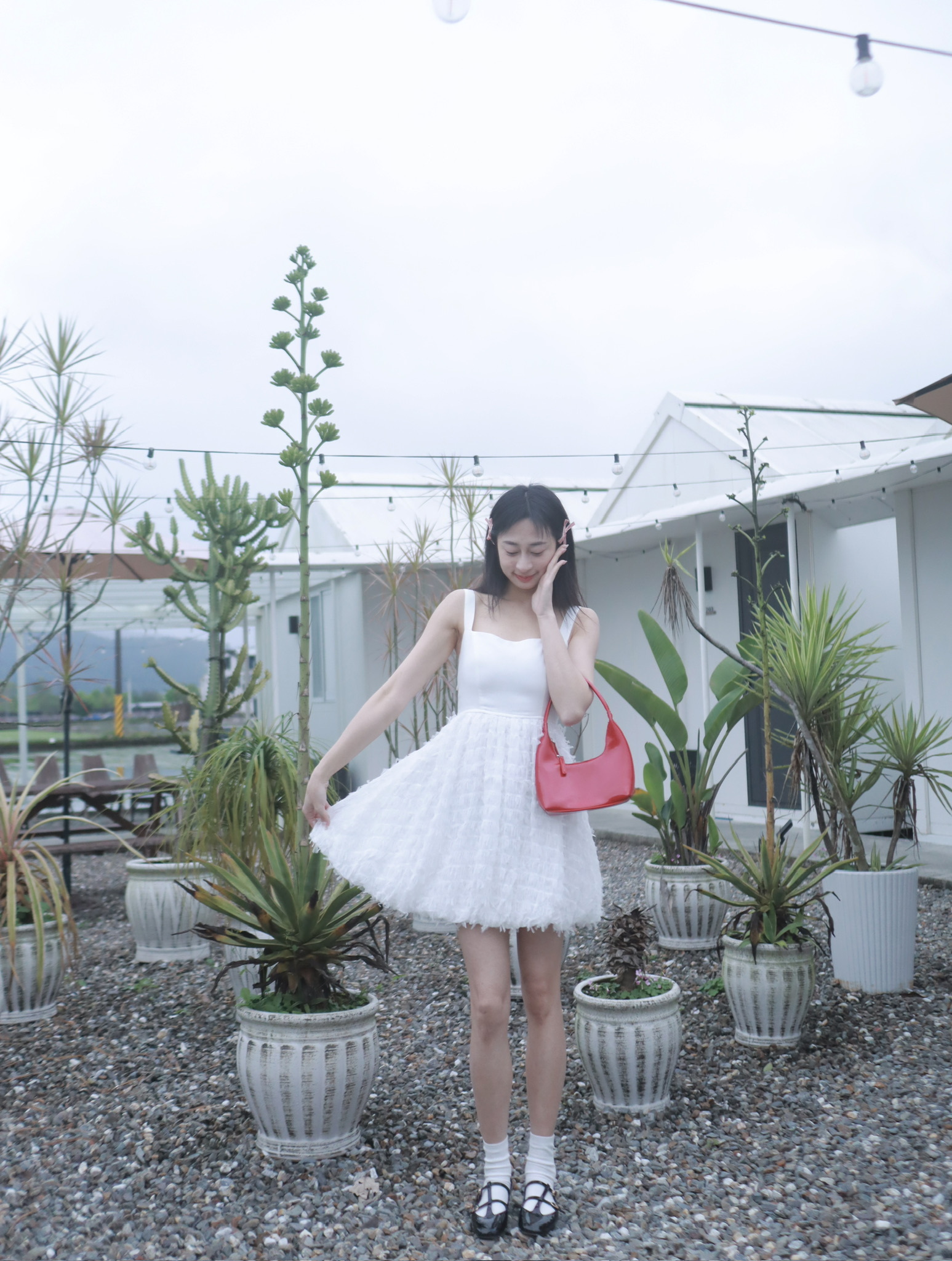 小仙女後綁帶短洋