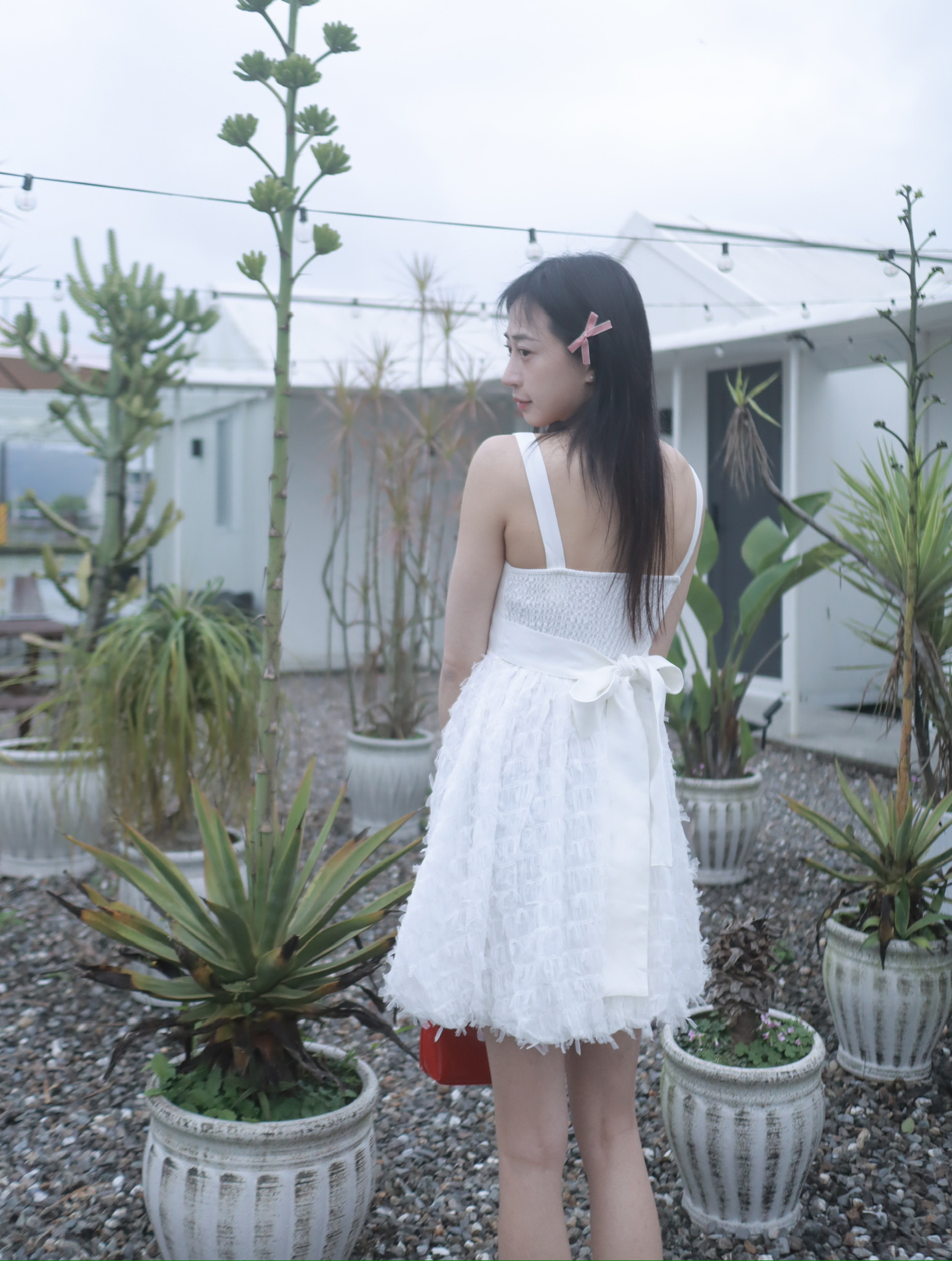 小仙女後綁帶短洋