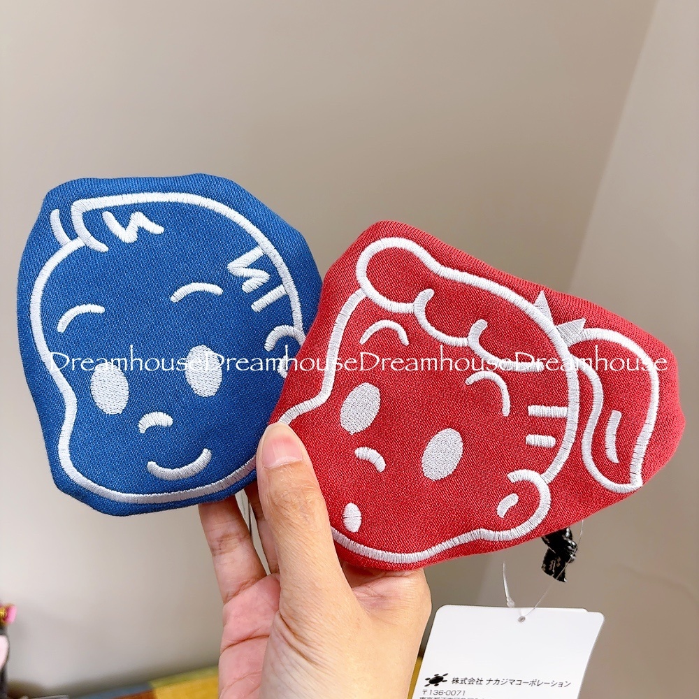 原田治 OSAMU 男孩 女孩 Jack Jill 大臉 帆布 拉鍊包 零錢包 小物包 收納包 耳機包