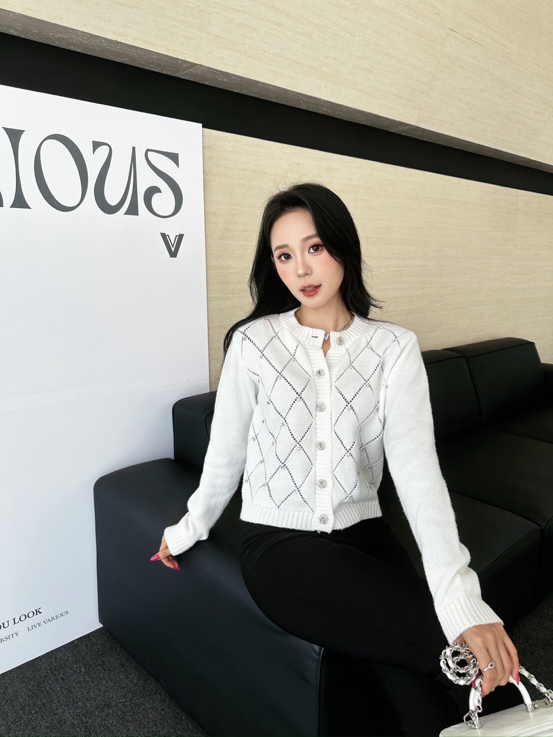 初雪’The First Snow—白色針織外套