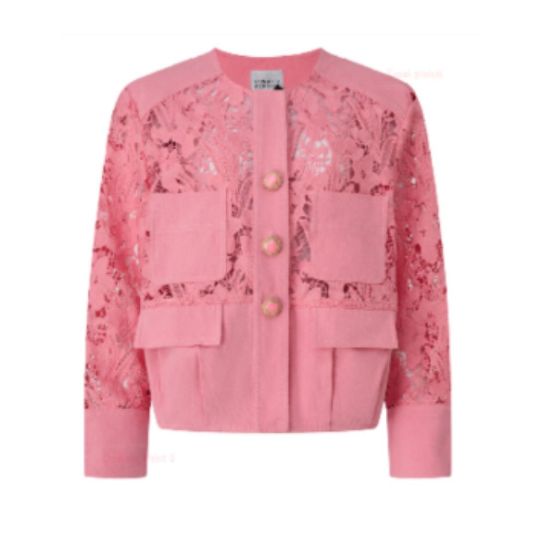 1EA0408-002 [EDWARD ACHOUR] Jacket Pink #100113/1011 (EU)