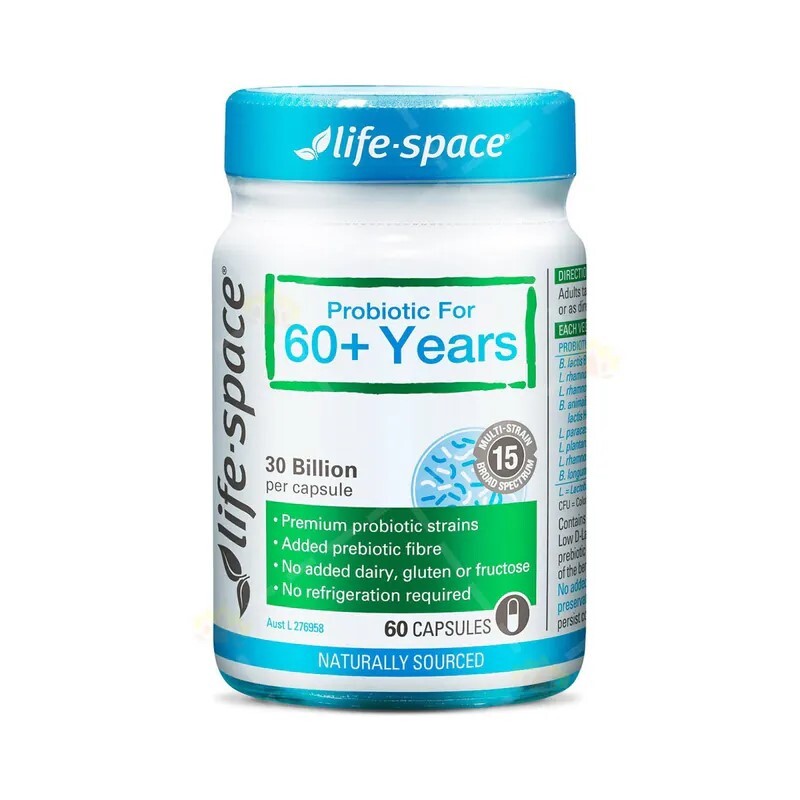 LifeSpace 老人60+益生菌60粒(平行進口產品