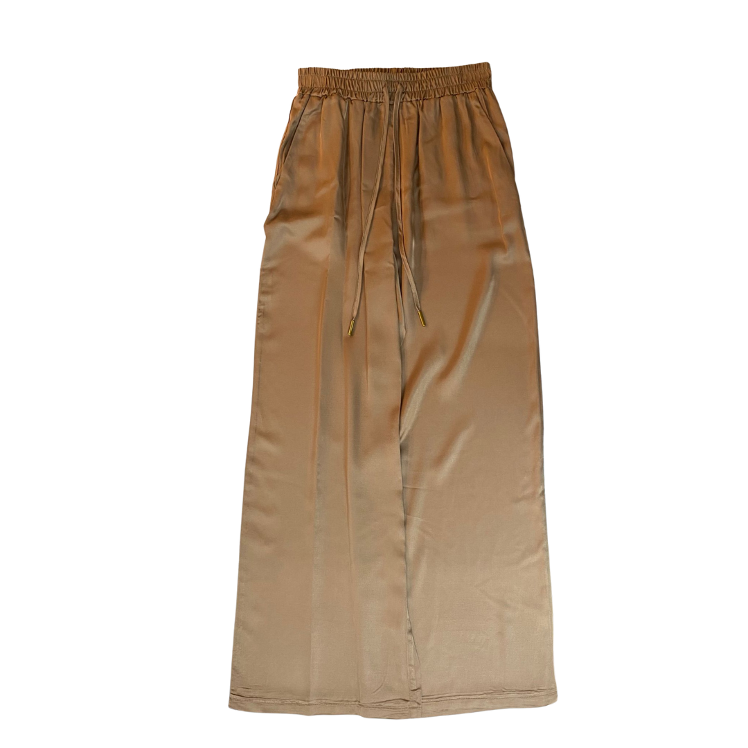 1TS0319-101 [TWINSET] Drawstring Trousers Walnut #261LL2LCC (C-EU-E)