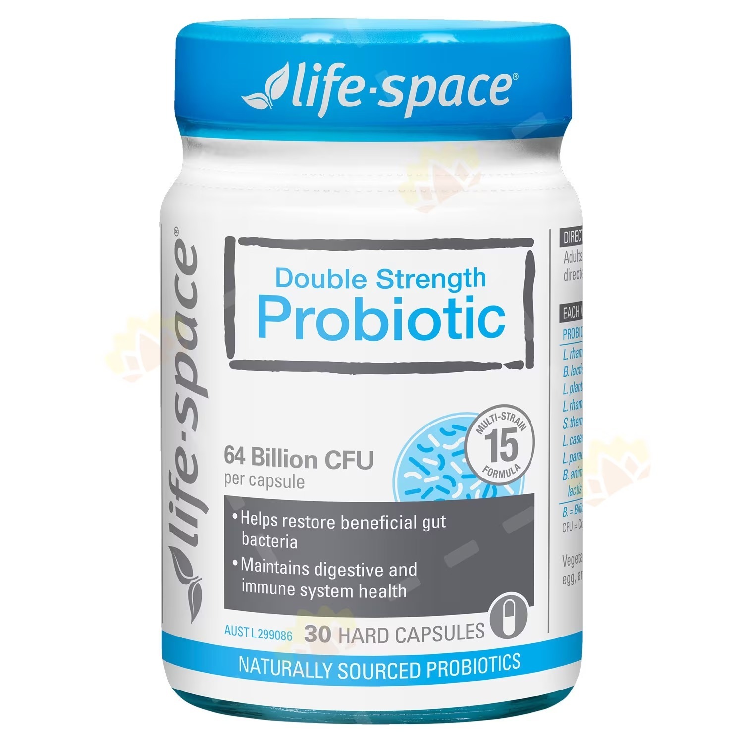 Life Space 成人雙倍強效腸道益生菌 30粒(平行進口產品)