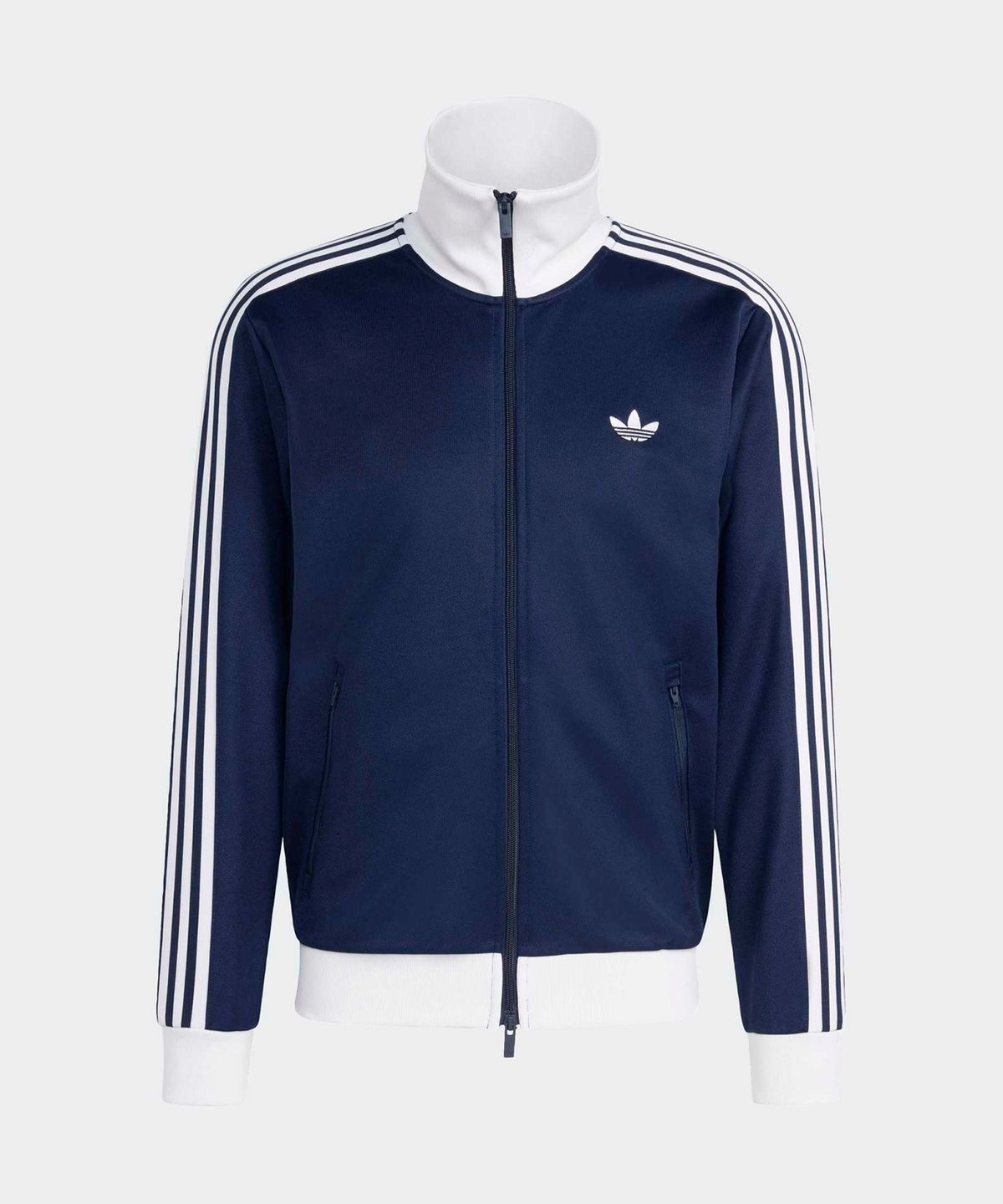 ADIDAS Classic 經典 立領 運動 外套 深藍/白 KE3526