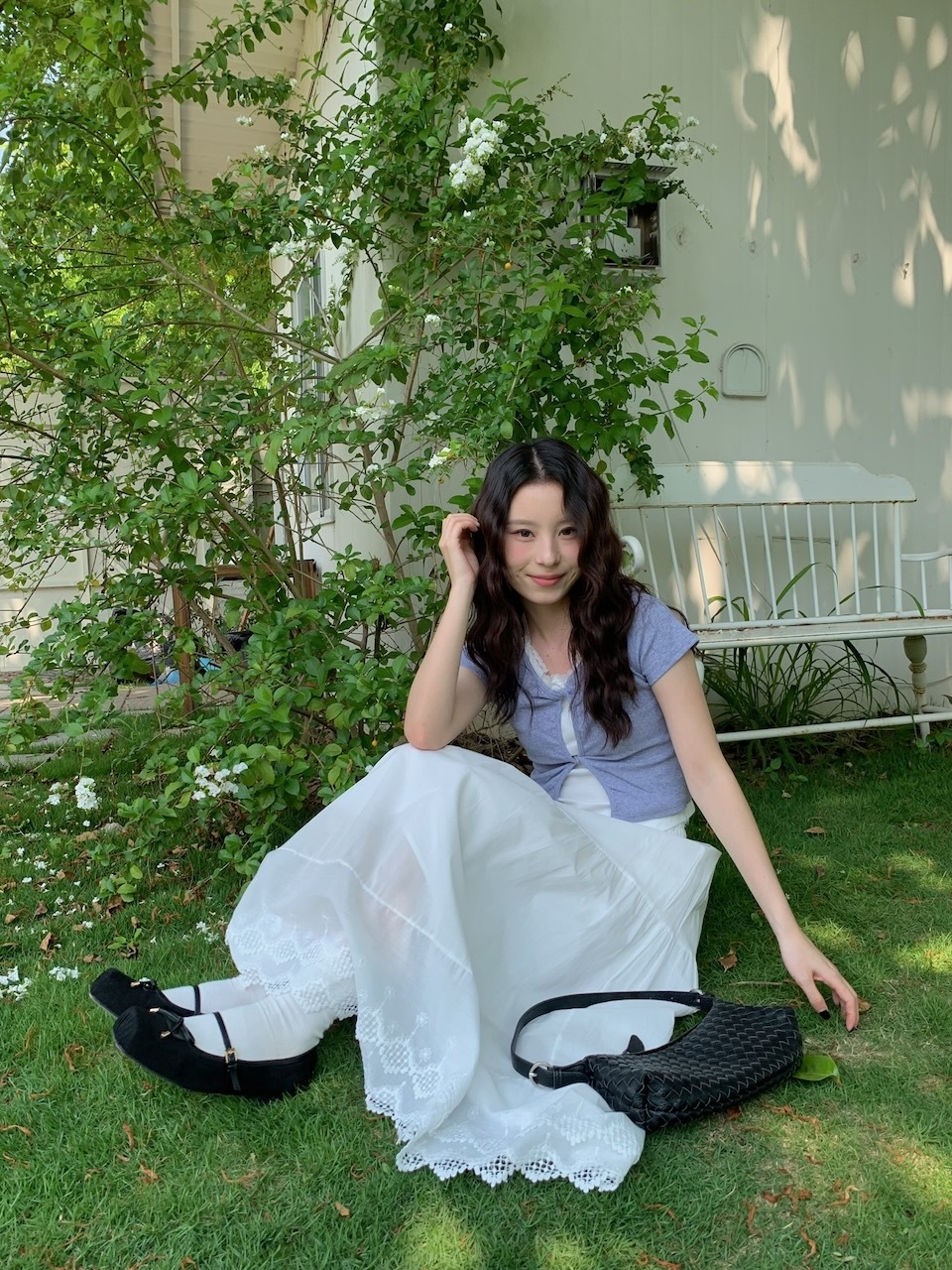 廣州選品🪂 純欲蕾絲掛脖假兩件上衣 #9890