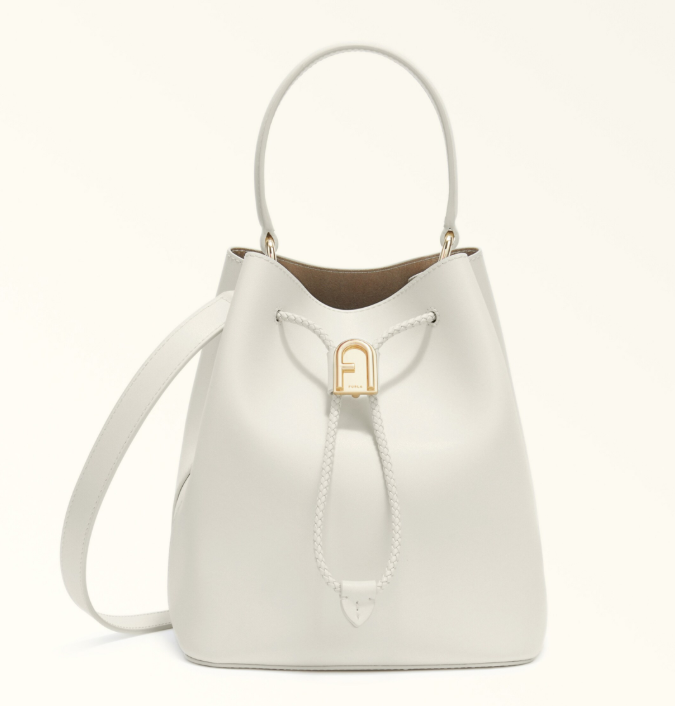 [U] FURLA COGNAC h+PANNA WB0178200170R00A00568JX LEVANTE S TOTE - SUMMER WOVEN+VITELLO SIDNEY, 8050597638164 (UF371)
