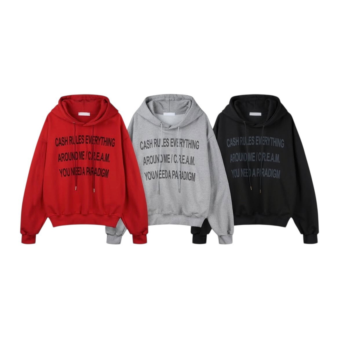 《K》CASH RULES 標語重磅棉套裝(上衣)