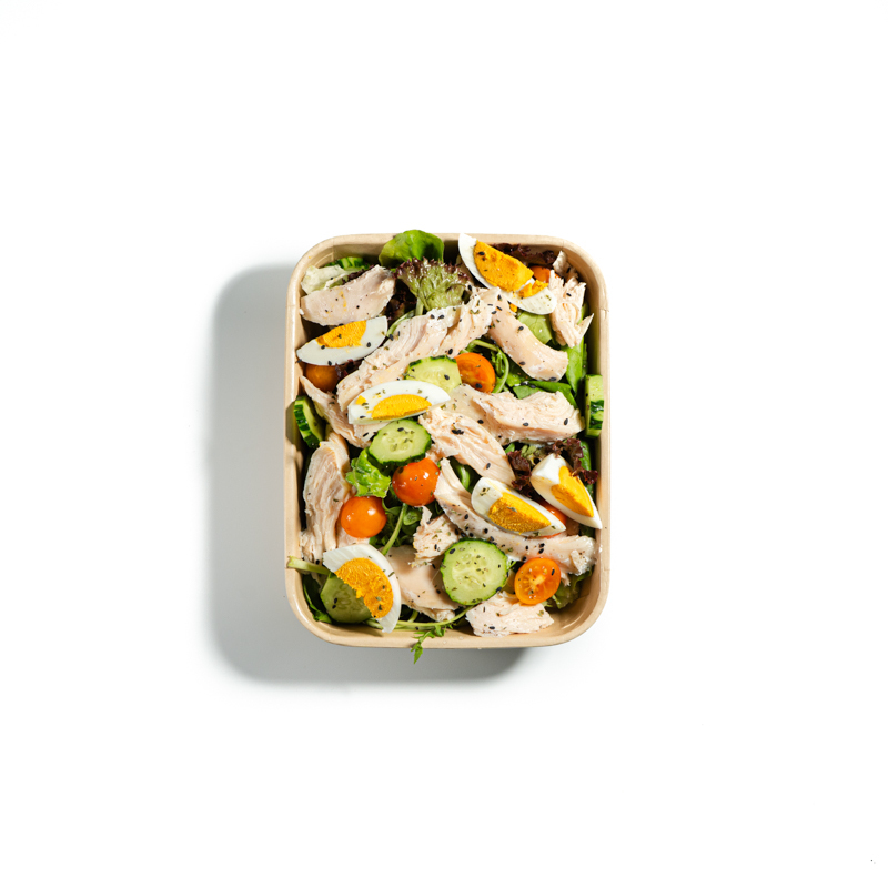 慢煮雞胸雞蛋沙律