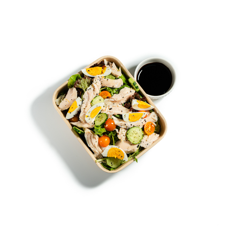 慢煮雞胸雞蛋沙律